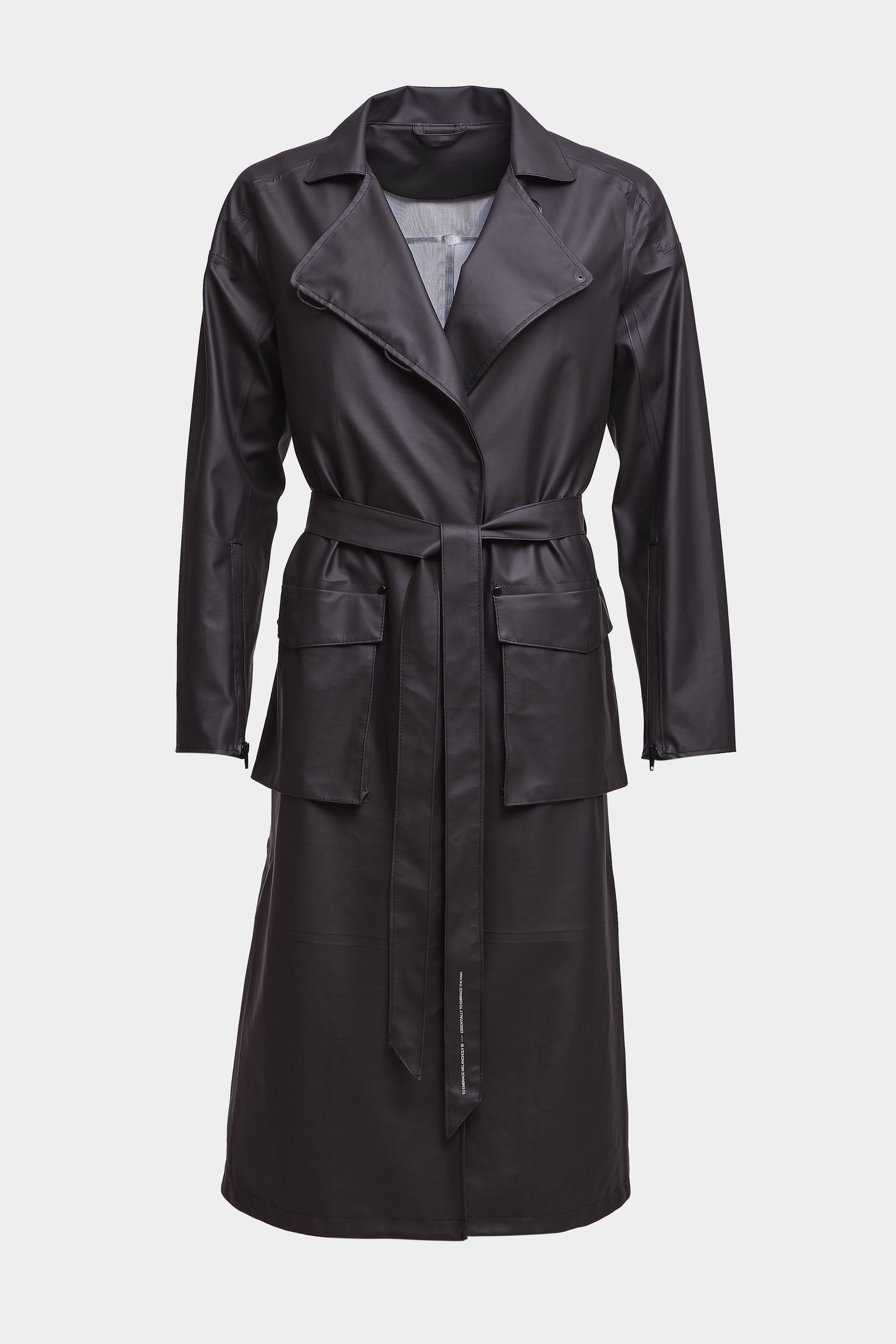 stutterheim kista lightweight trench coat black women jackets trench-coats