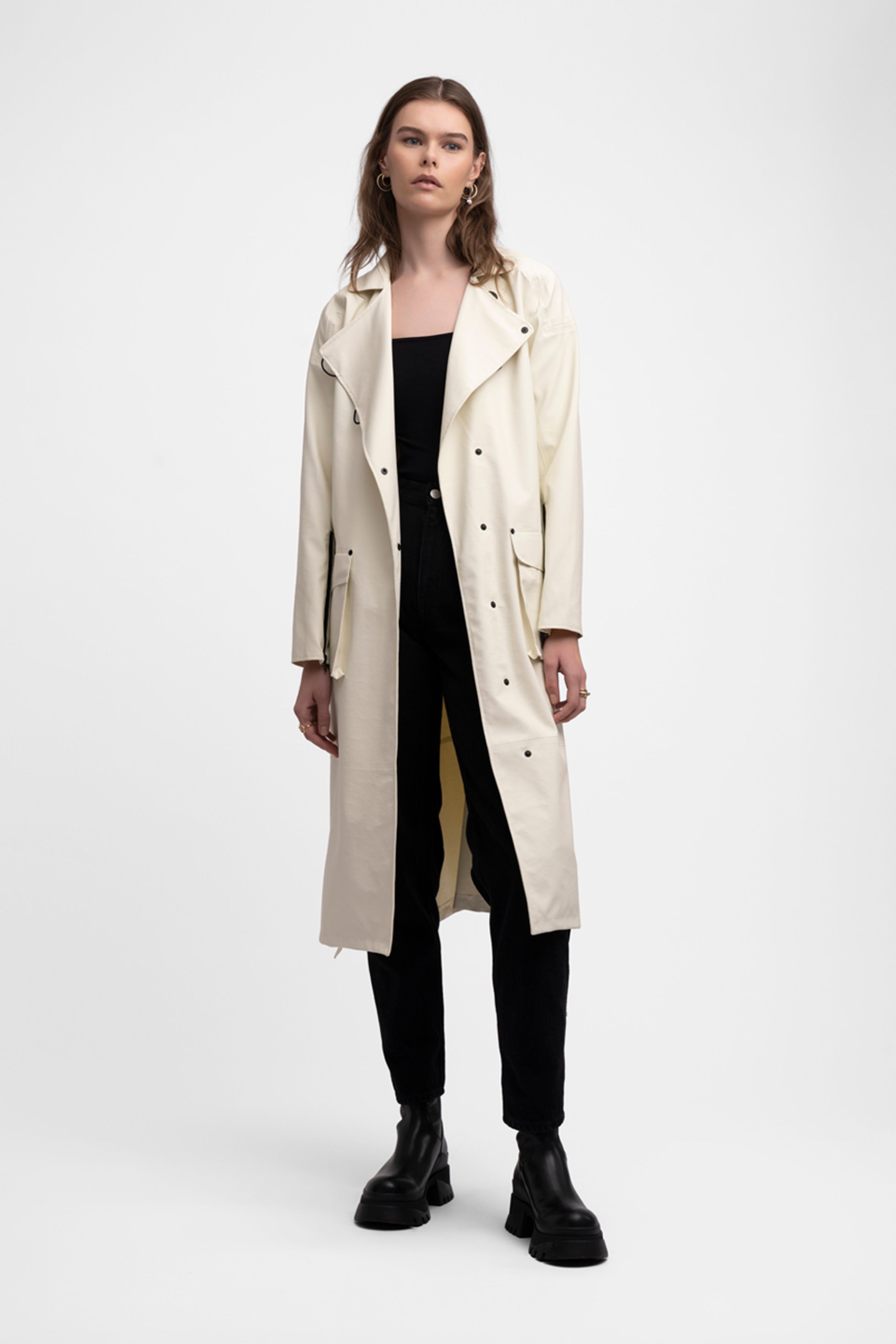 stutterheim kista lightweight coconut women jackets trench-coats