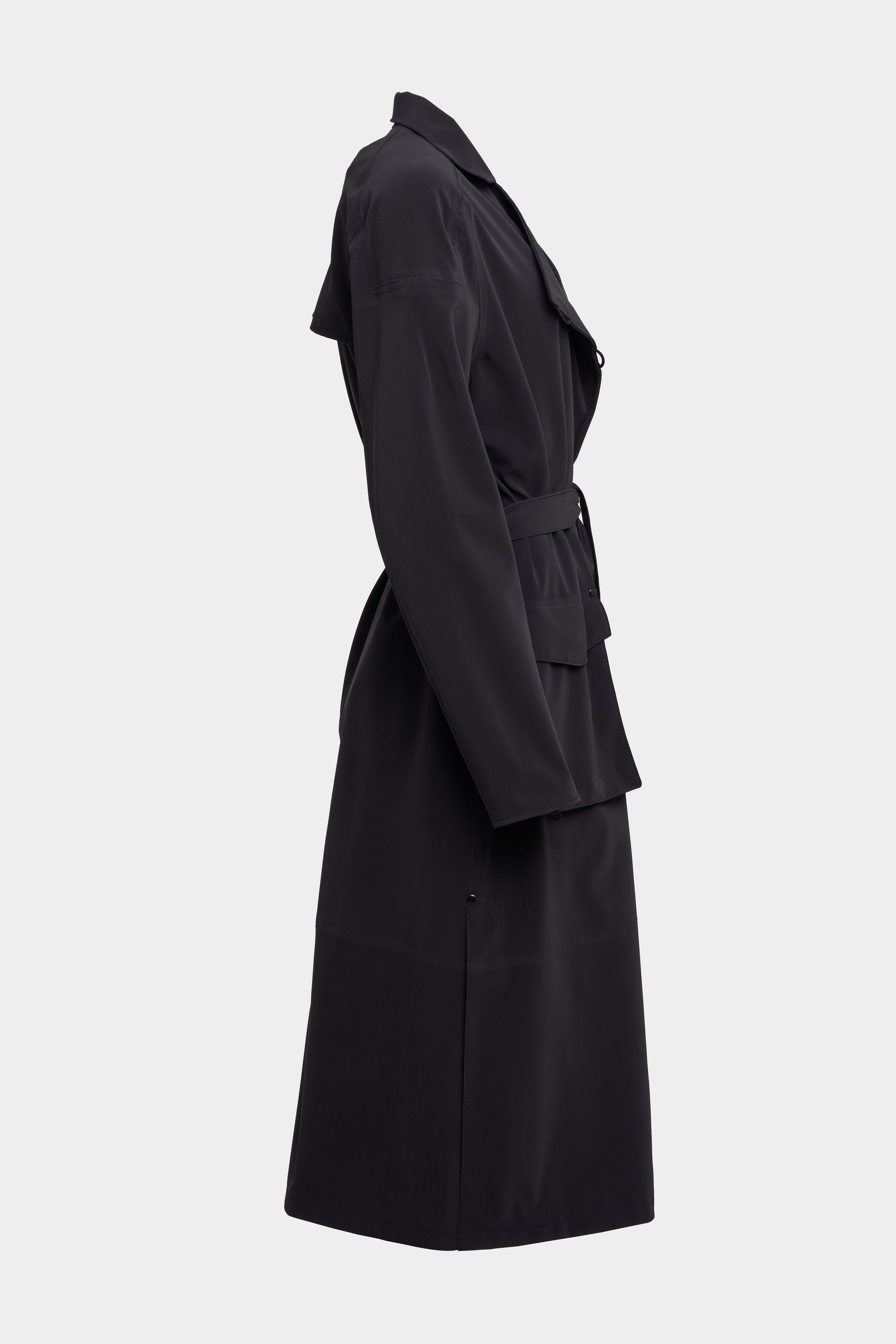 stutterheim kista matte trench coat black women jackets trench-coats