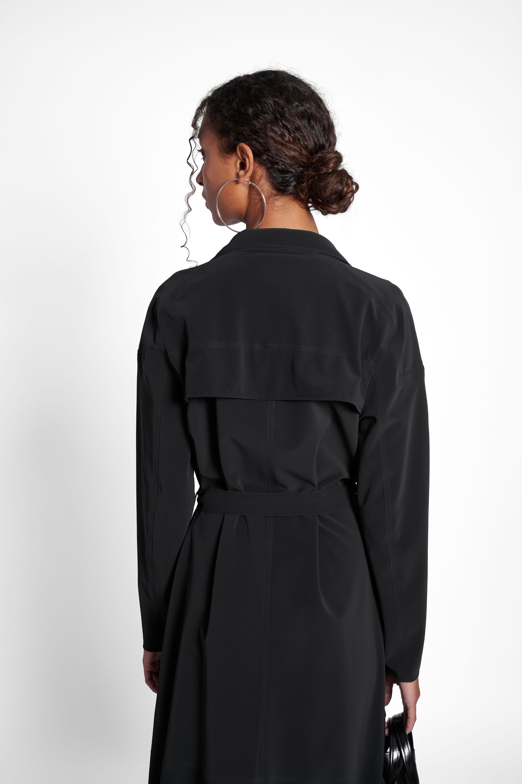 stutterheim kista matte trench coat black women jackets trench-coats
