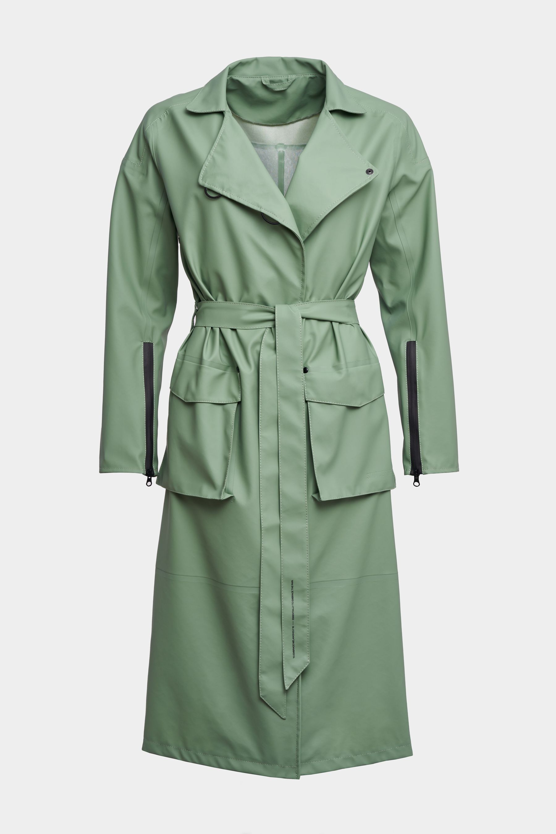 stutterheim kista trench coat loden green women jackets trench-coats