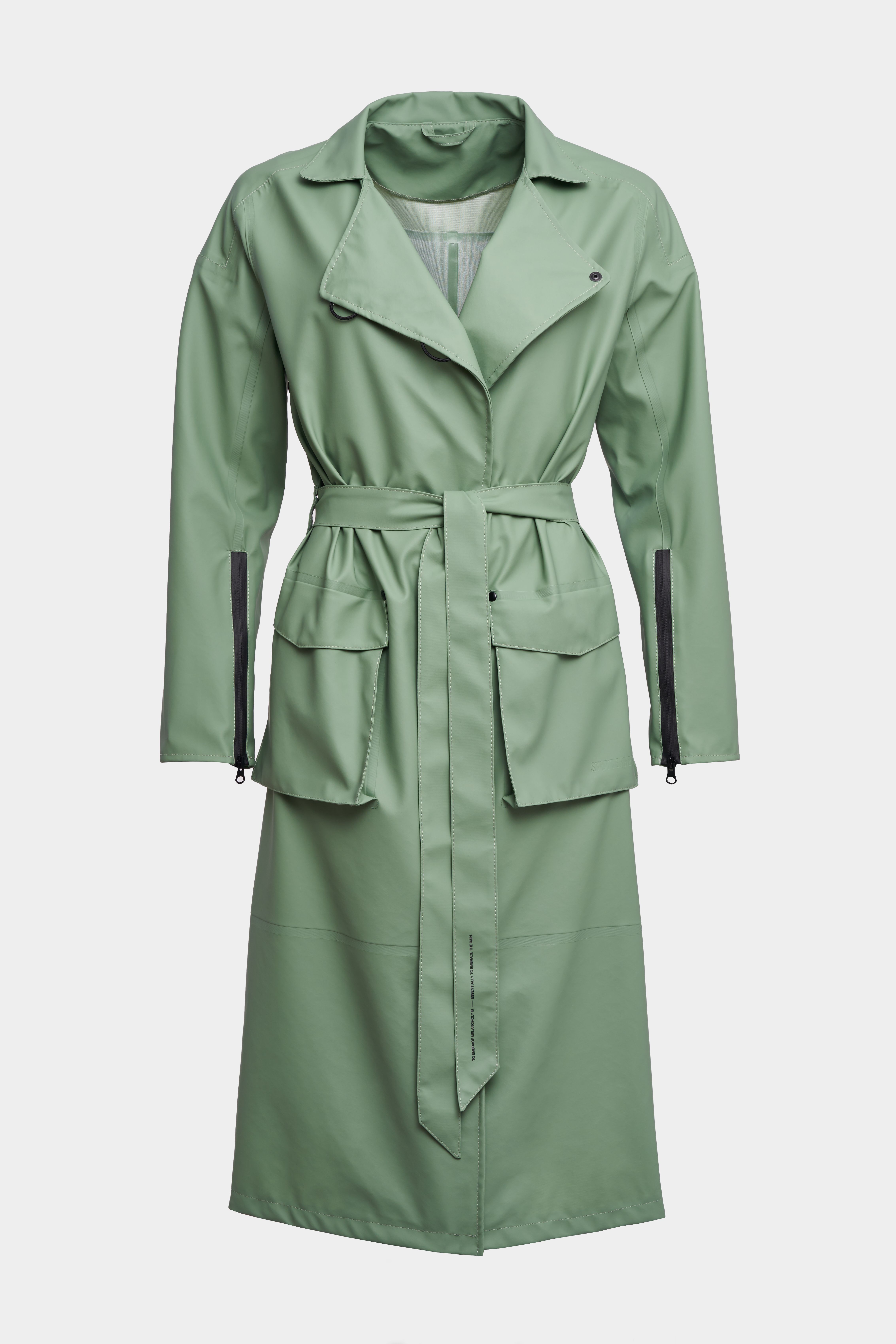 Kista Trench Coat Loden Green | STUTTERHEIM US