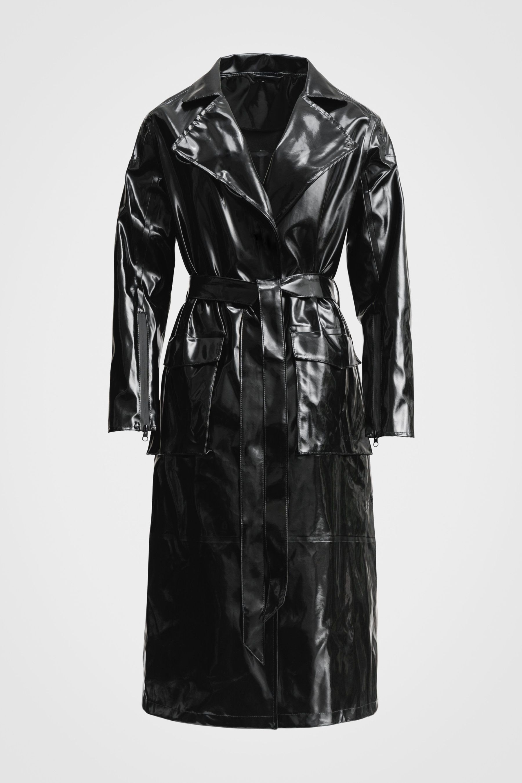 stutterheim kista opal trench coat black women jackets trench-coats
