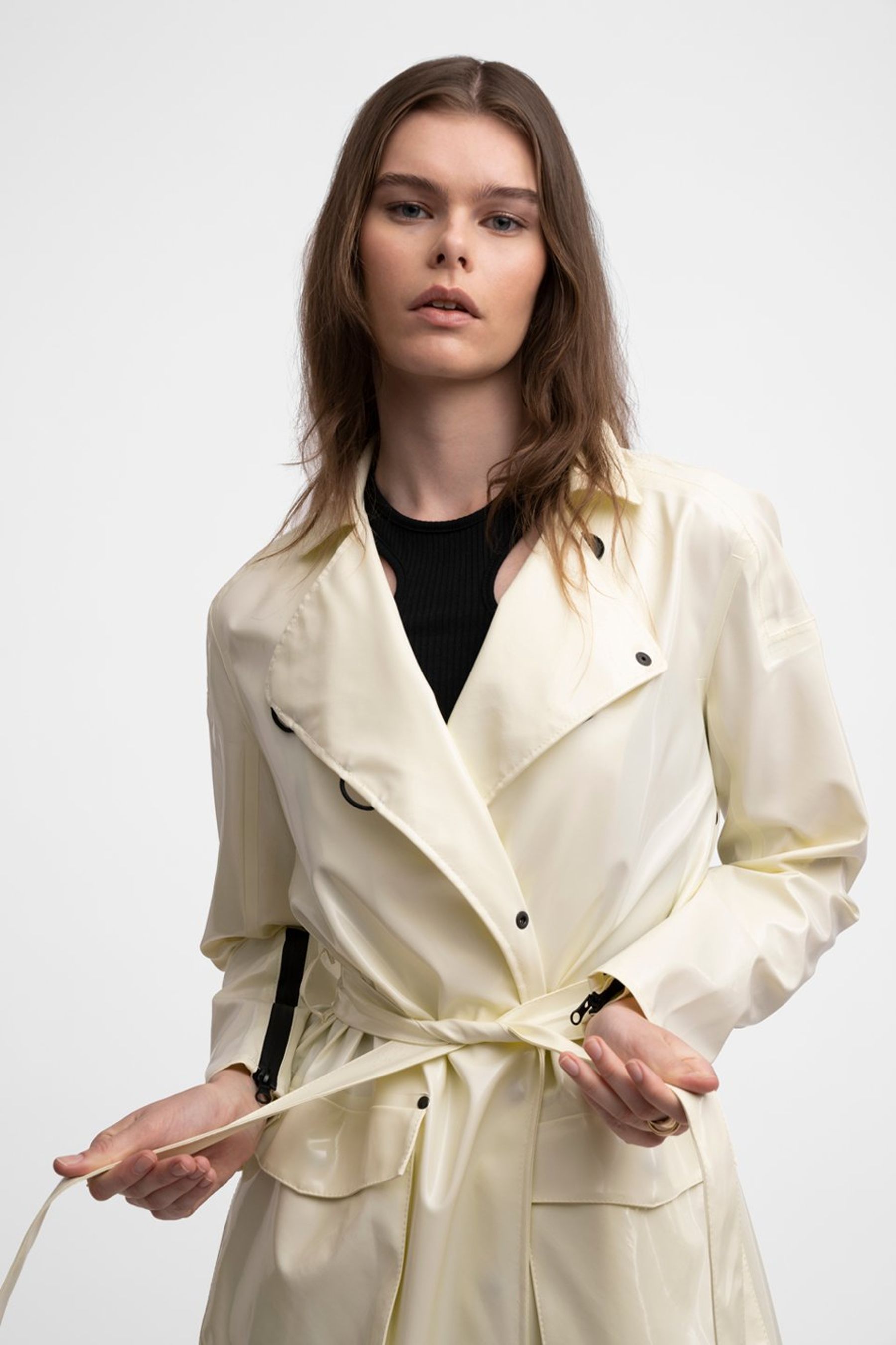 stutterheim kista opal coconut women jackets trench-coats