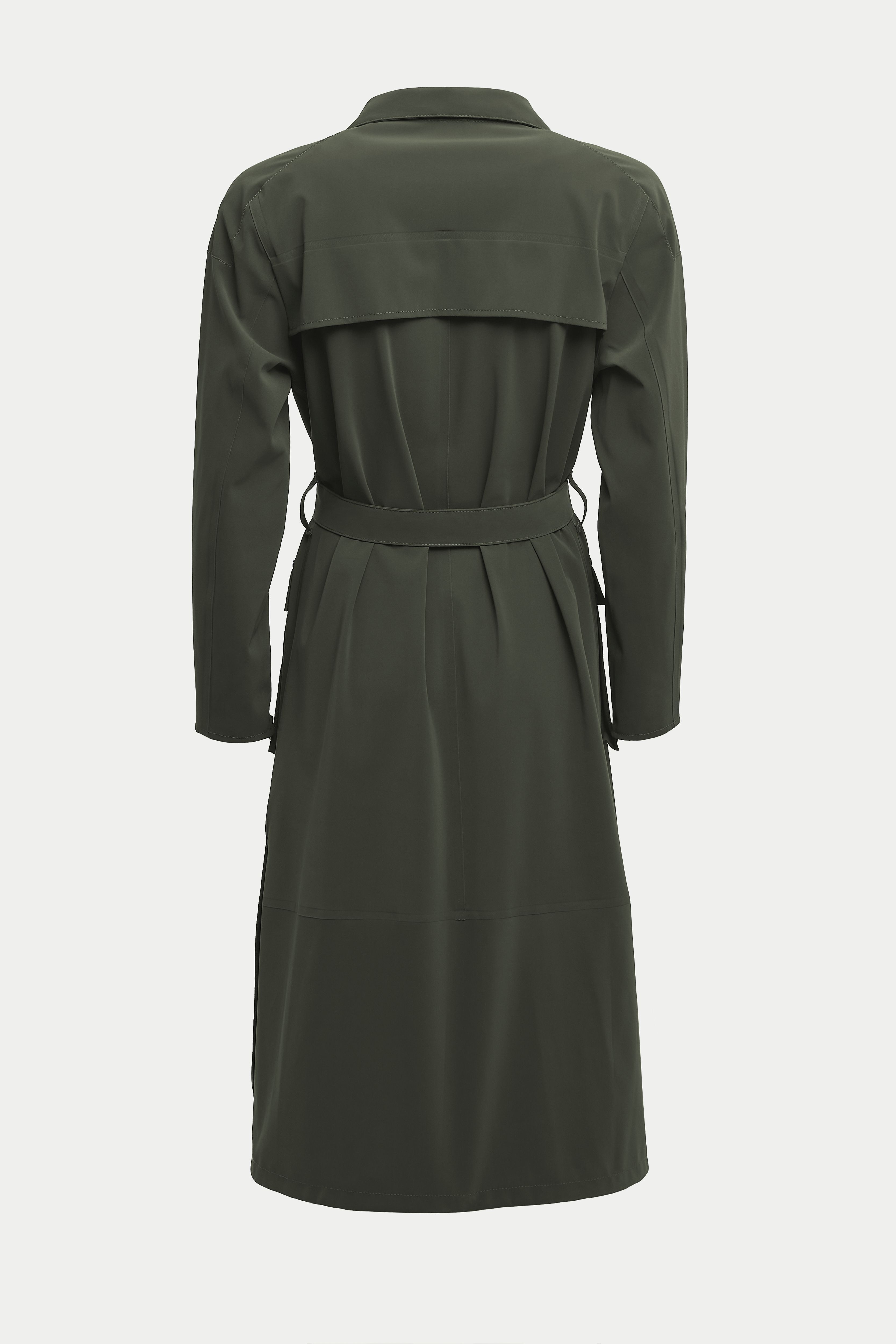 Kista Matte Trench Coat Dark Green STUTTERHEIM US