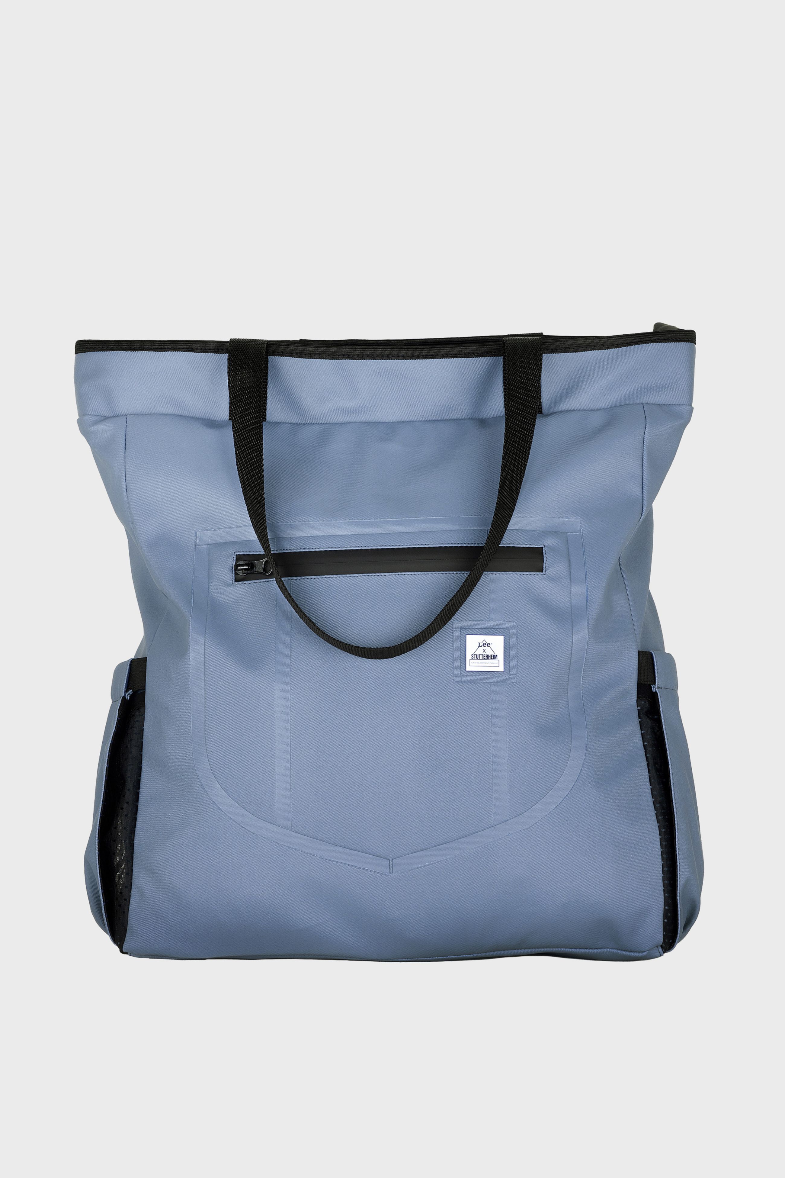 stutterheim lee® x backpack tote ash blue accessories bags backpacks