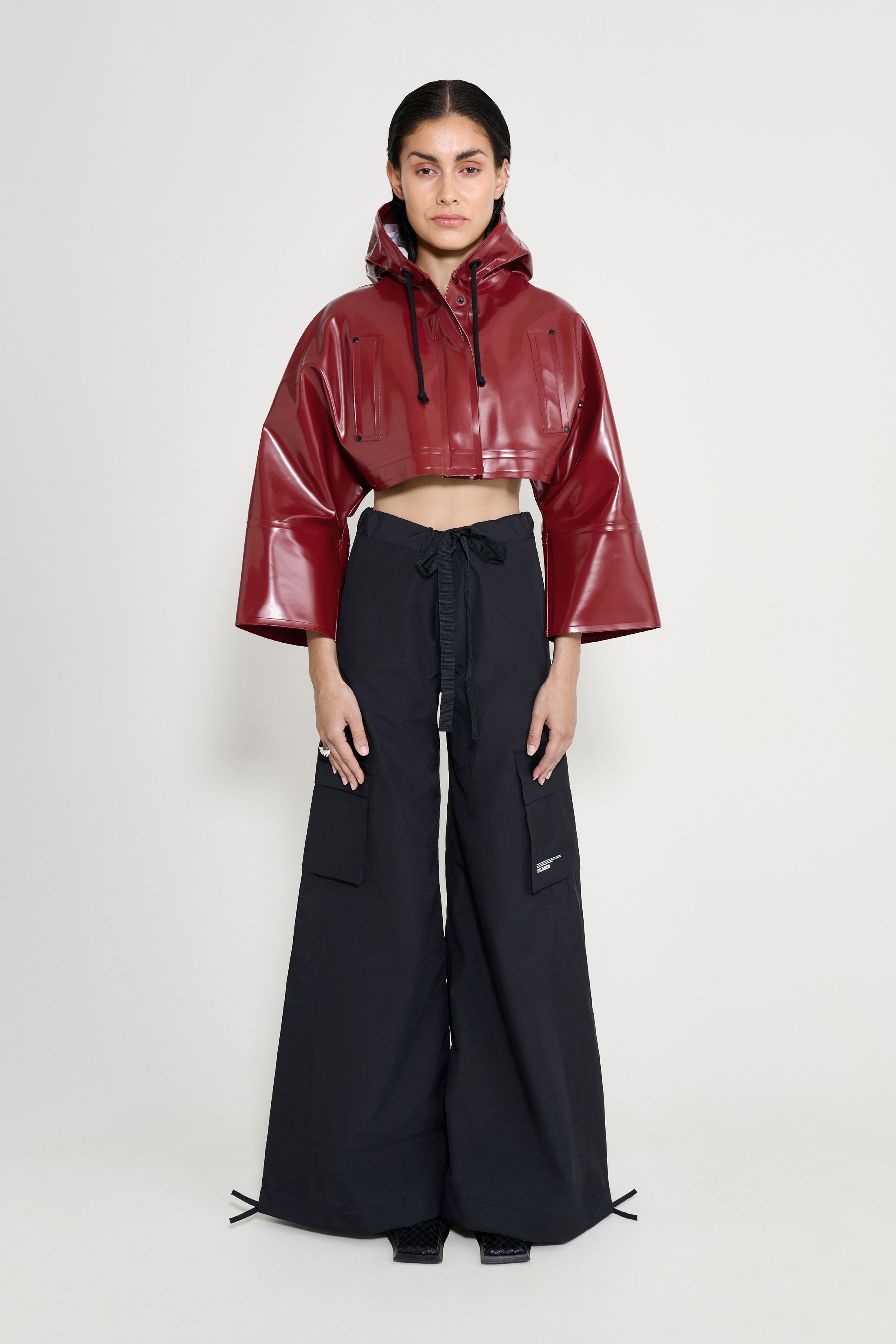 stutterheim lilla tre opal burgundy women jackets raincoats