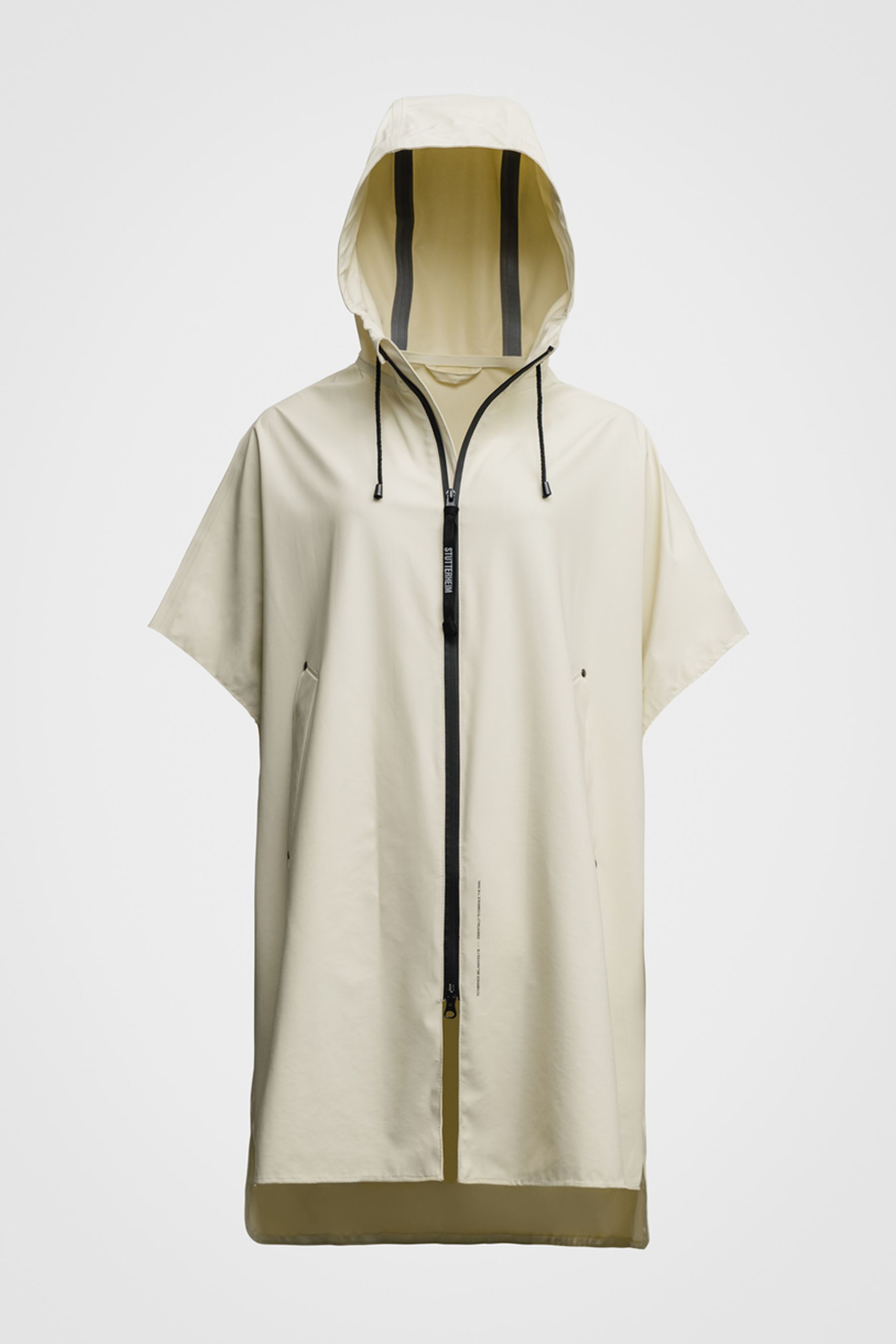 stutterheim lomma lightweight zip coconut women jackets ponchos