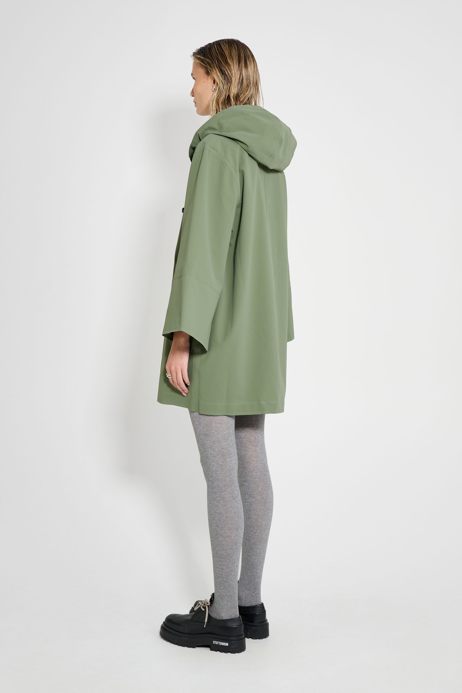 stutterheim lubban rain jacket dry green women jackets