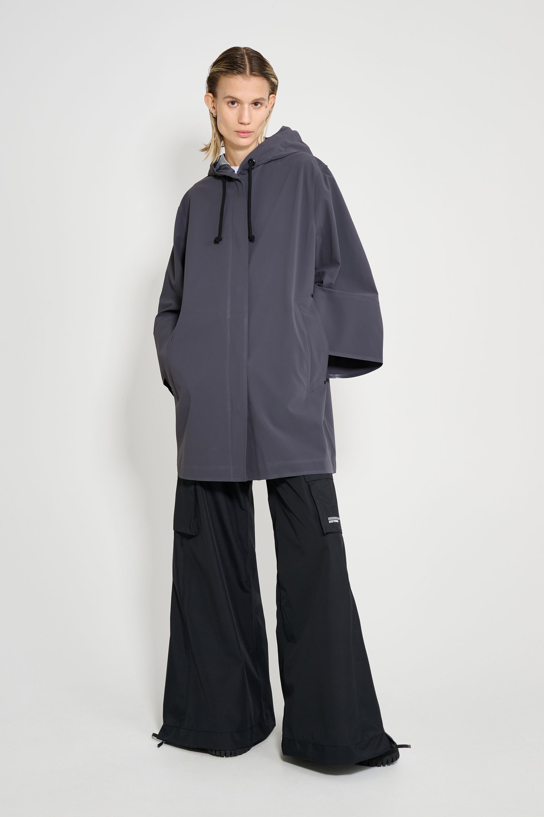 stutterheim lubban rain jacket mystic blue women jackets