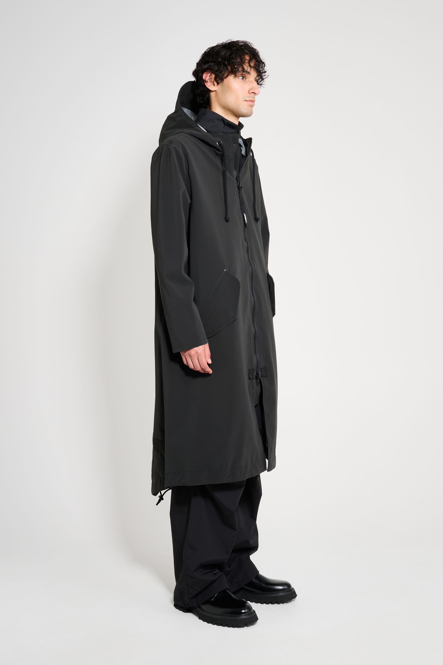 stutterheim martins parka black men jackets raincoats