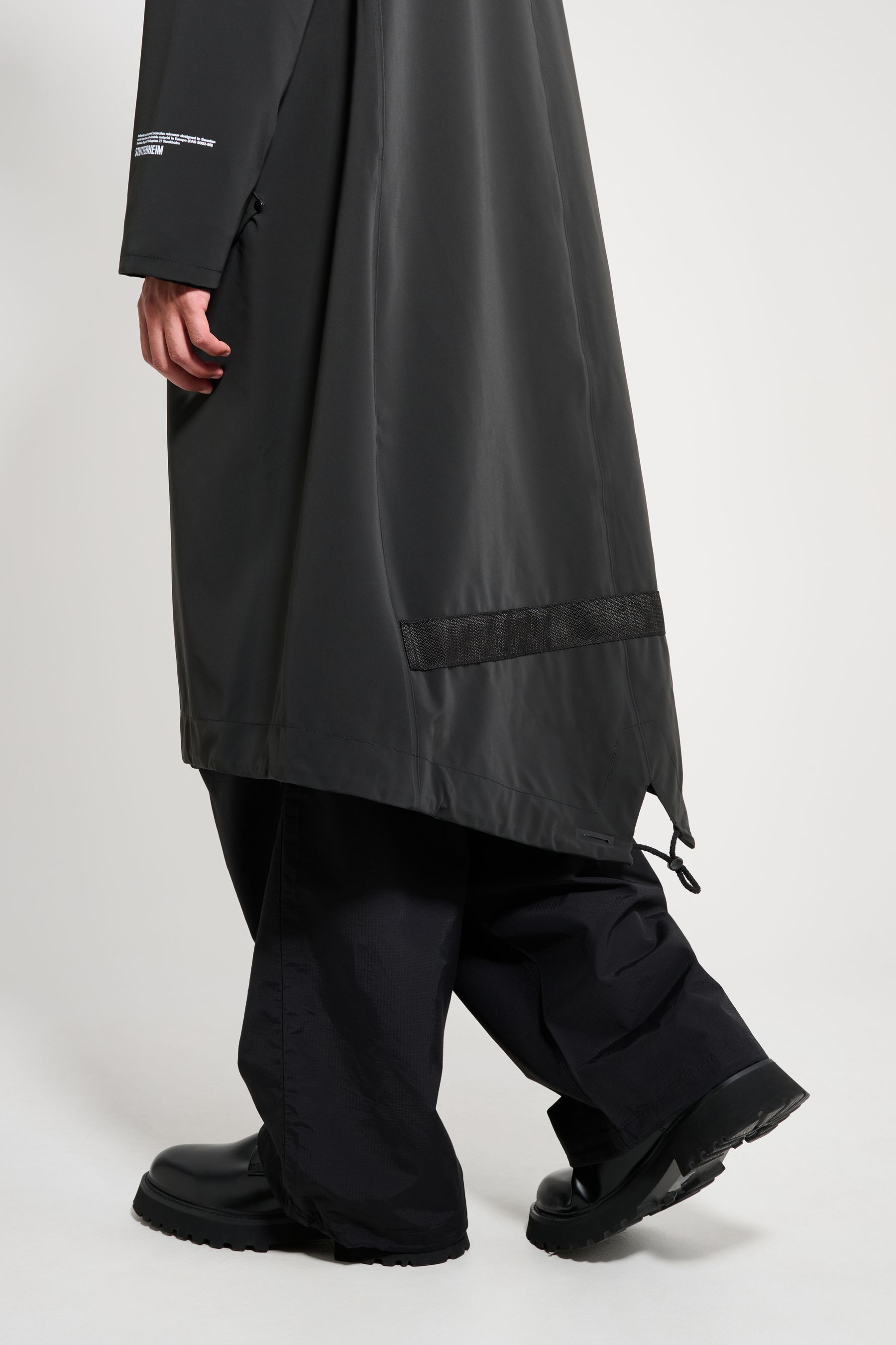 stutterheim martins parka black men jackets raincoats