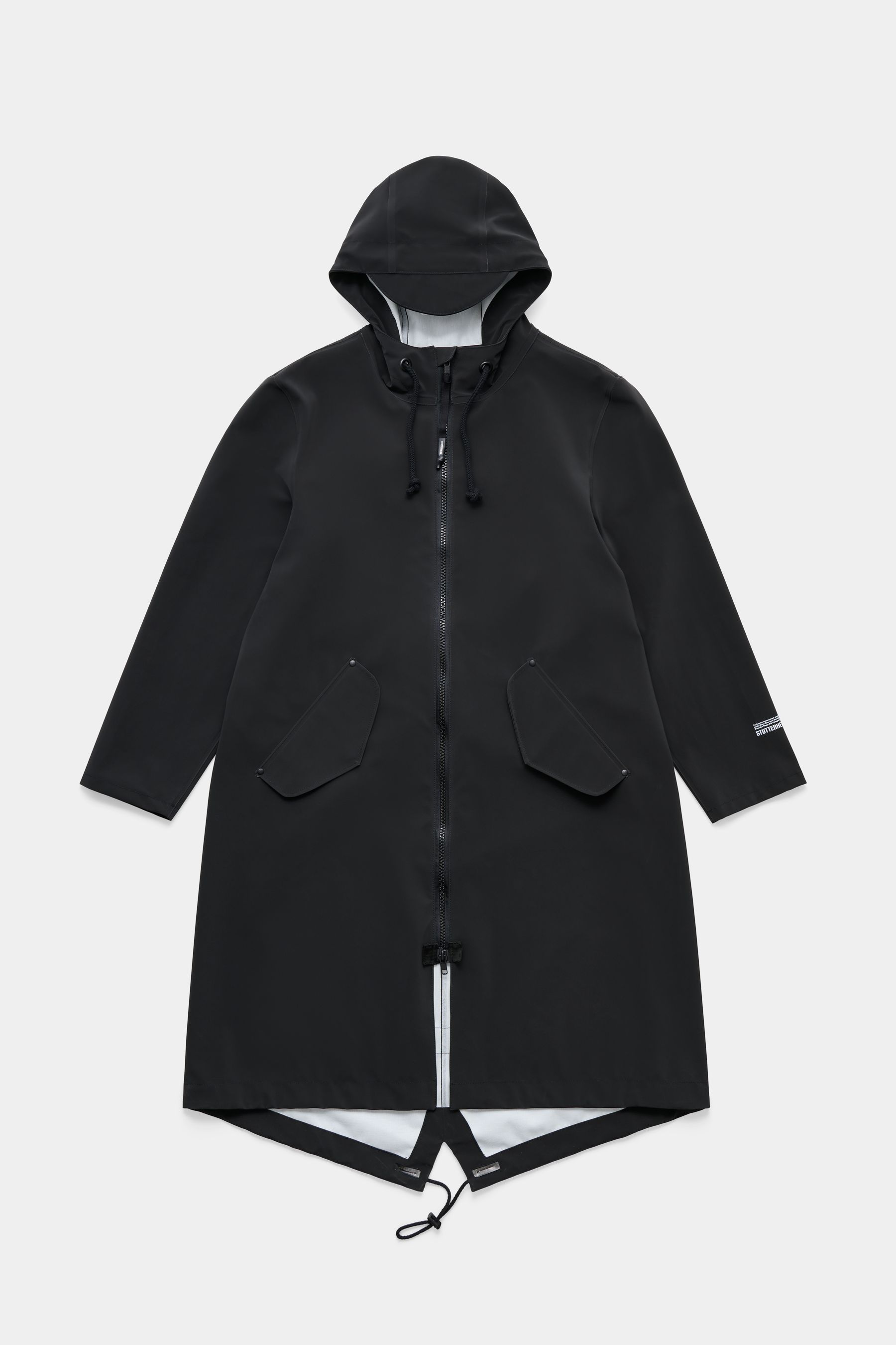 stutterheim martins parka black men jackets raincoats