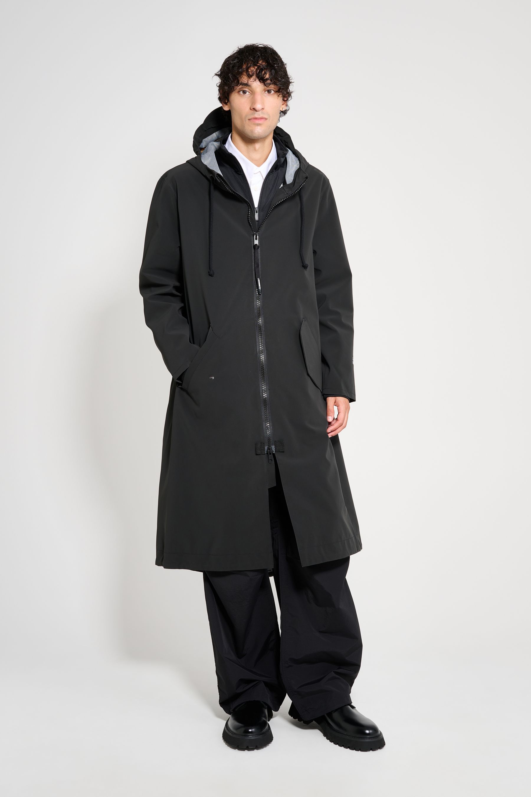 stutterheim martins parka black men jackets raincoats