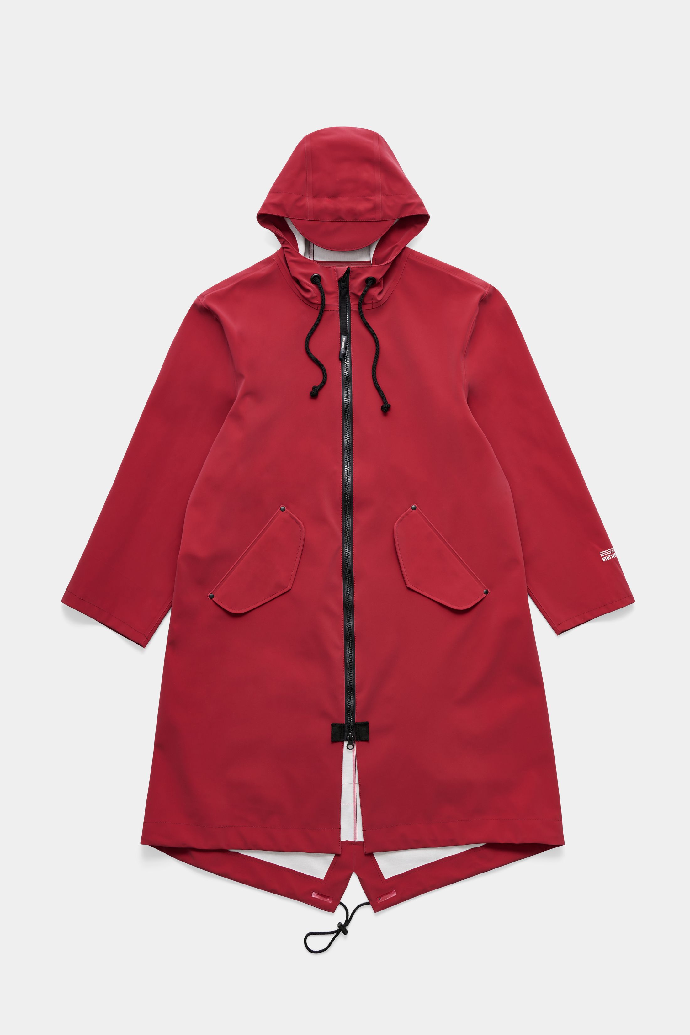 stutterheim martins parka matte burgundy men jackets parkas