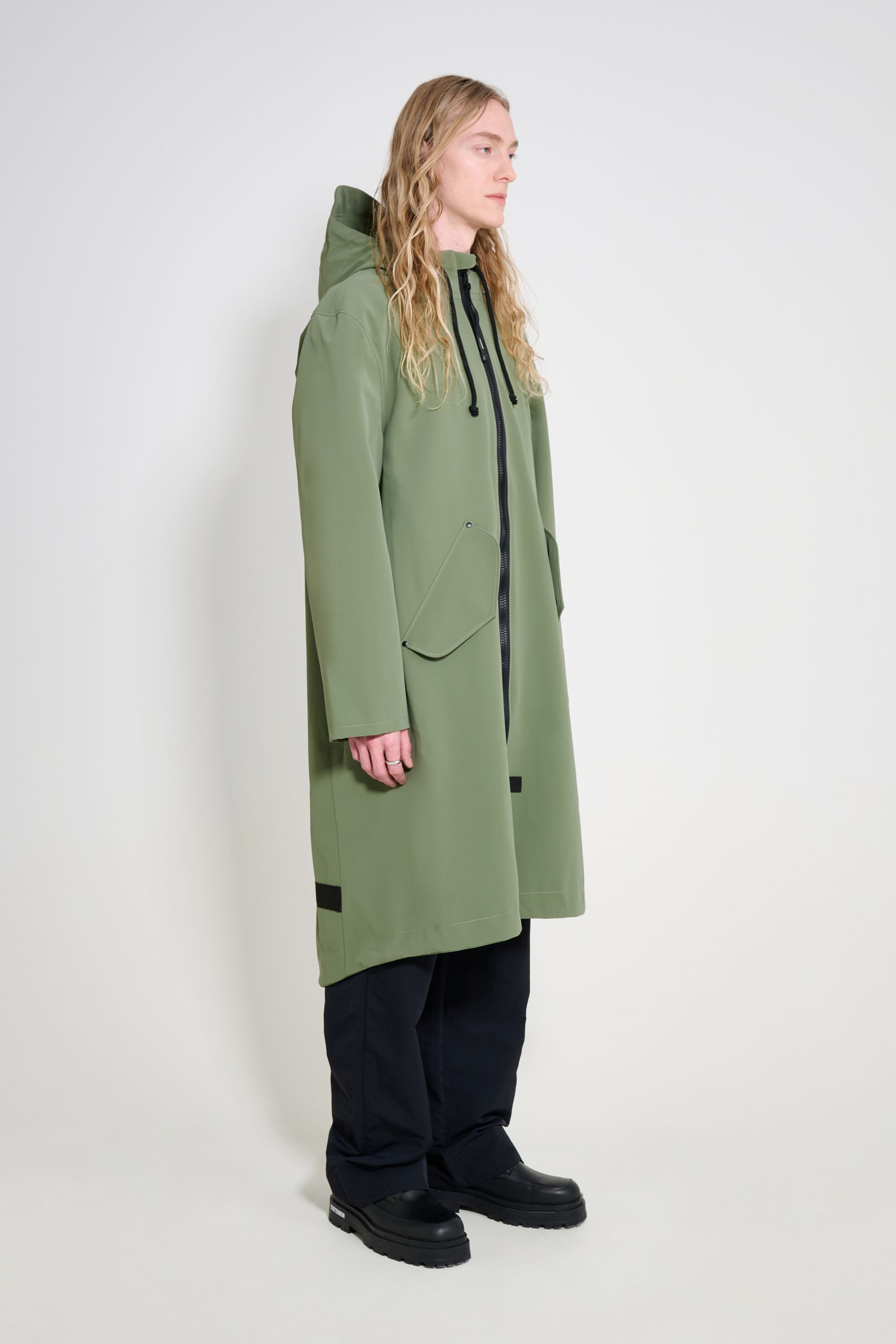 stutterheim martins parka dry green men jackets long-raincoats