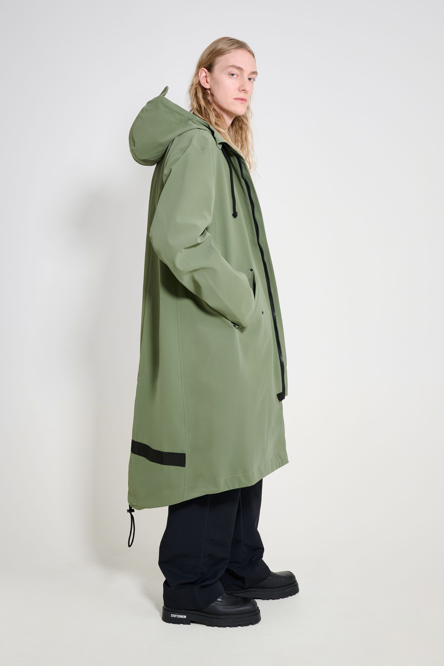 stutterheim martins parka dry green men jackets long-raincoats