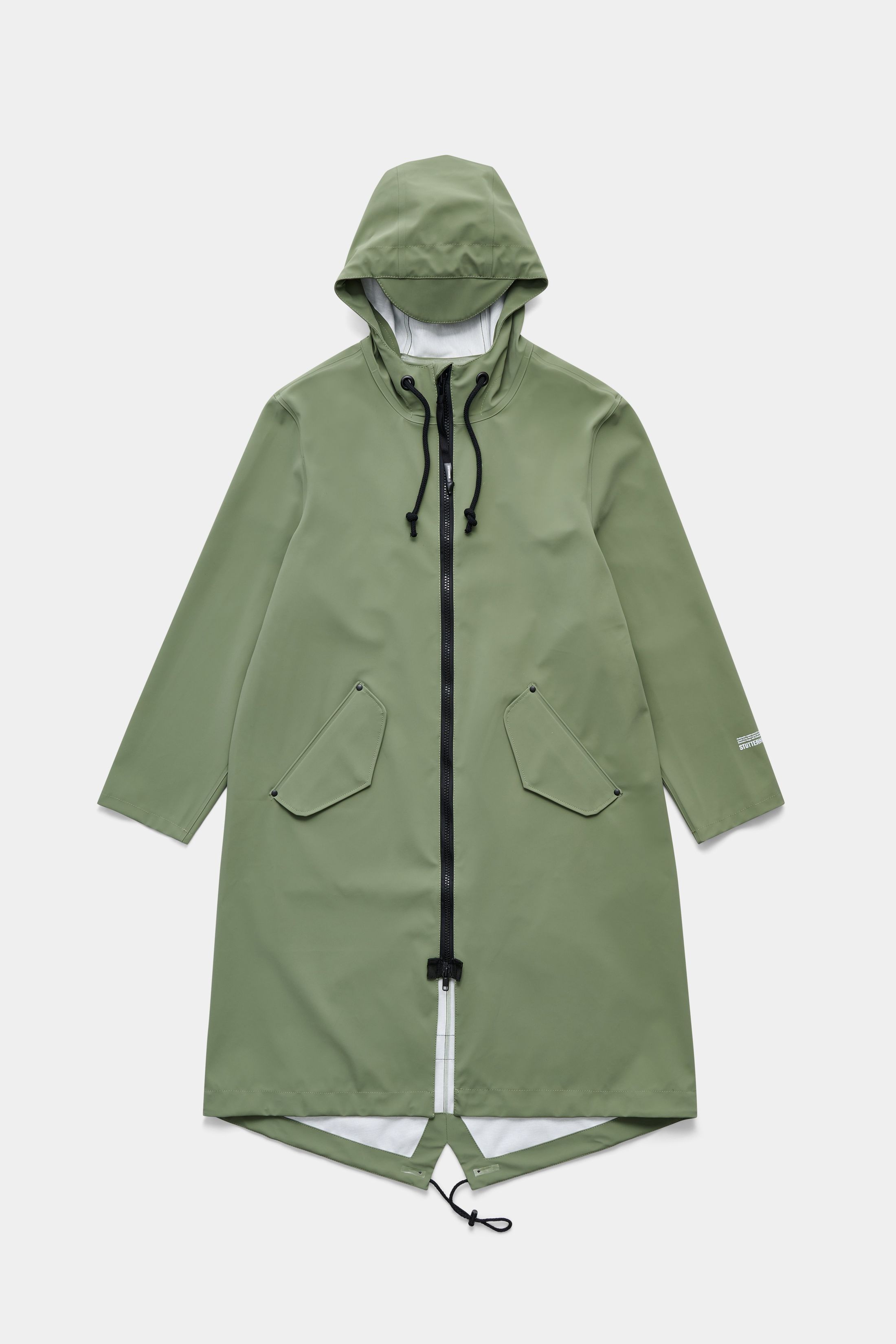 stutterheim martins parka dry green men jackets long-raincoats