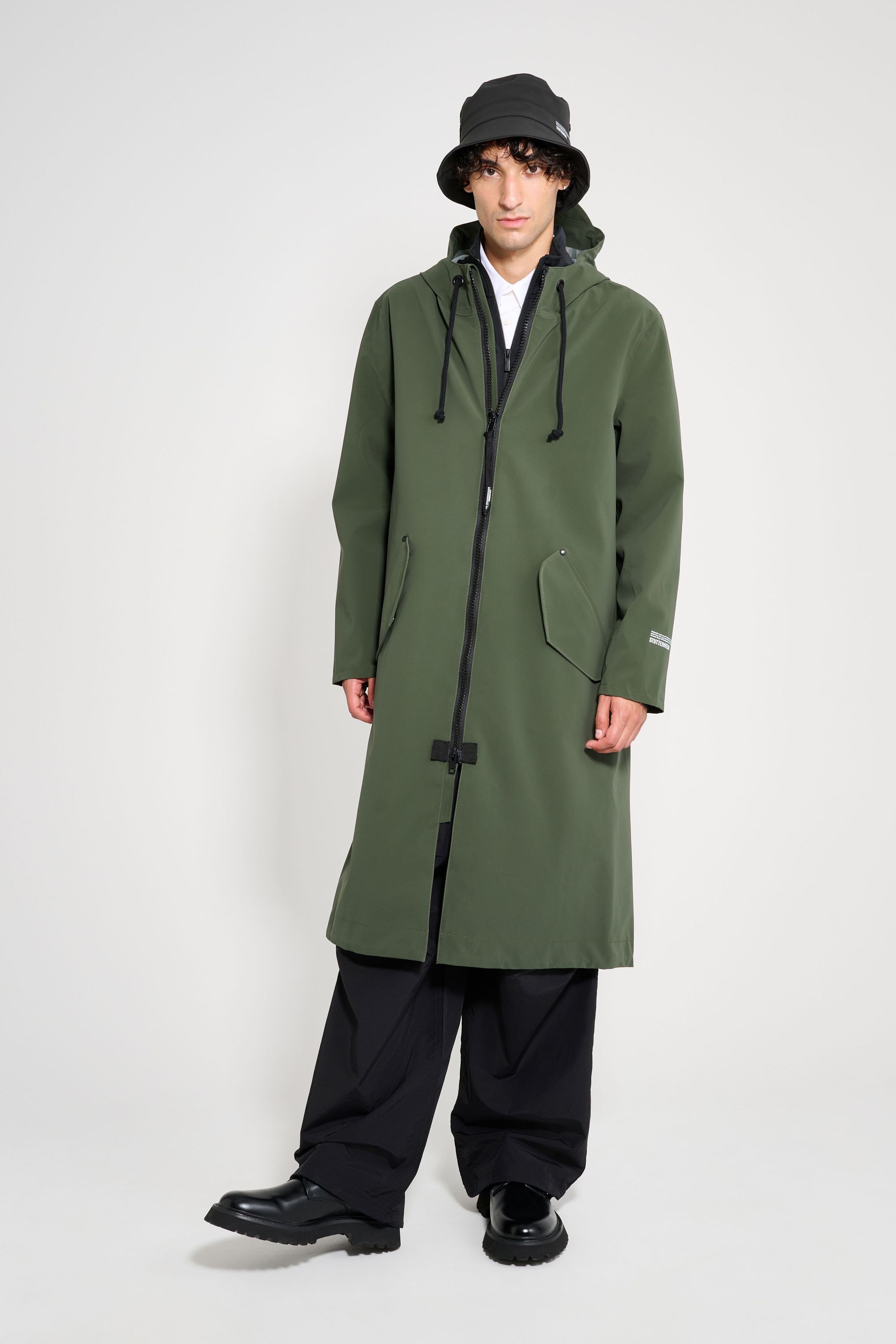 stutterheim martins parka green men jackets raincoats