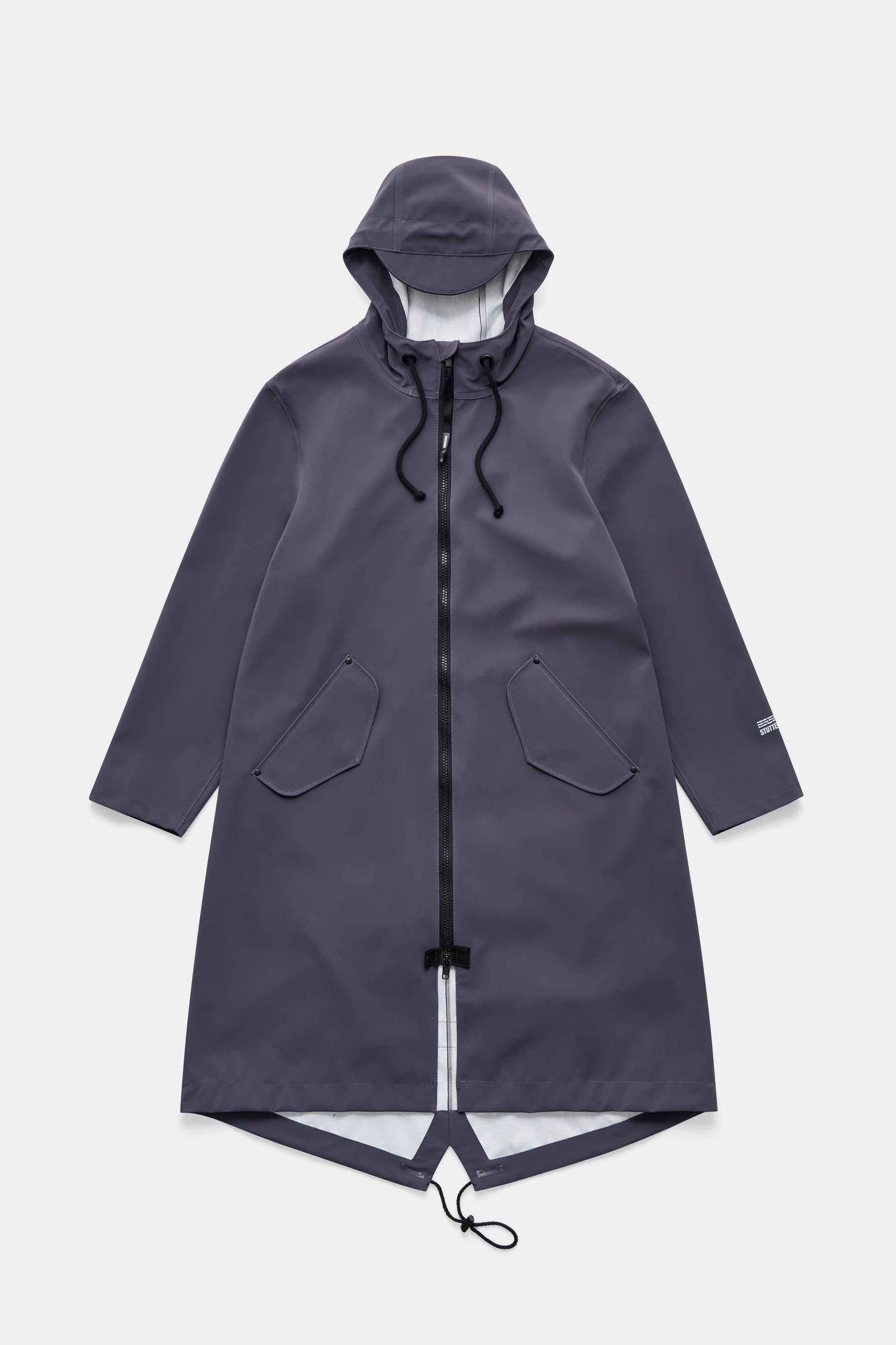 stutterheim martins parka mystic blue men jackets long-raincoats