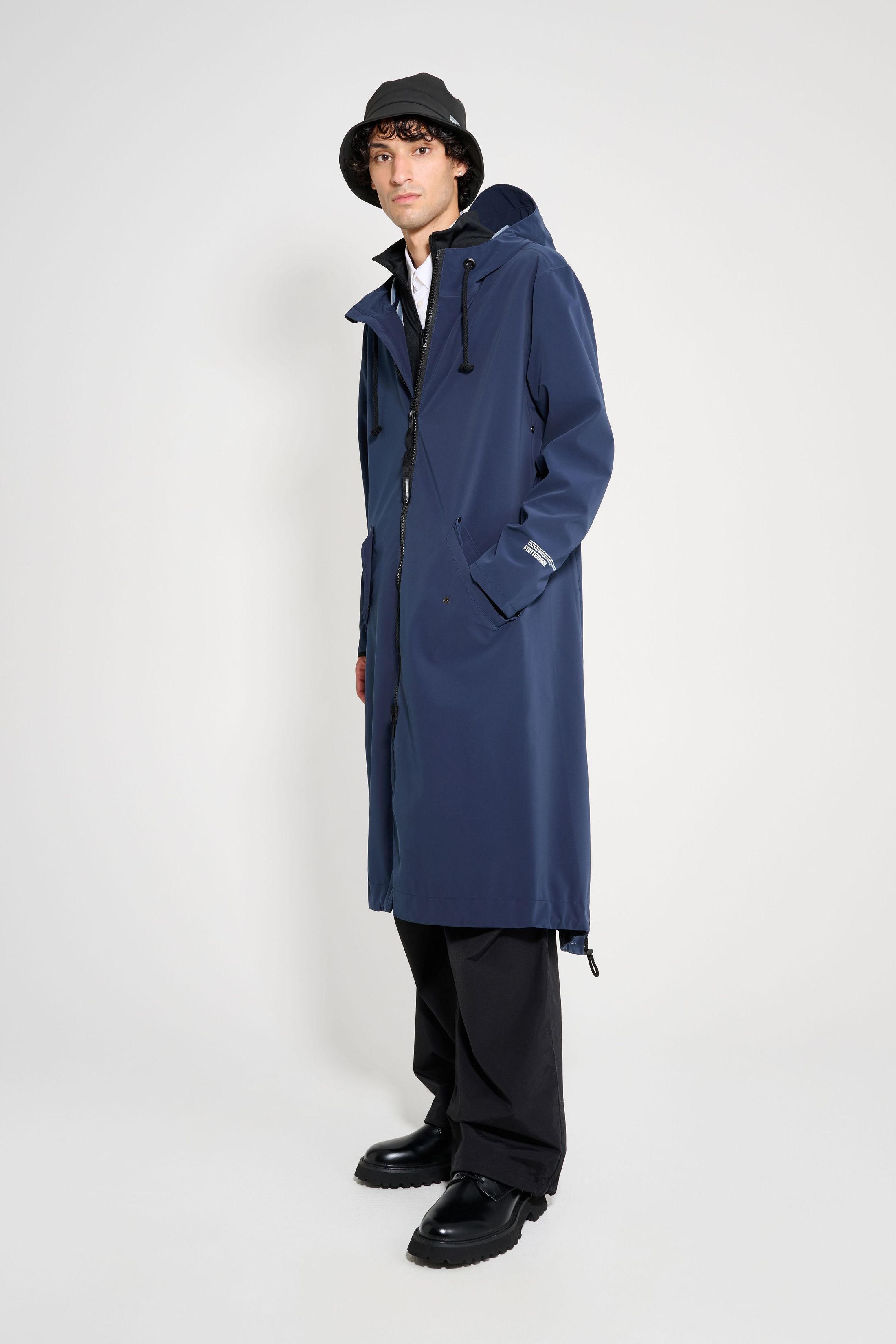 stutterheim martins parka navy men jackets raincoats
