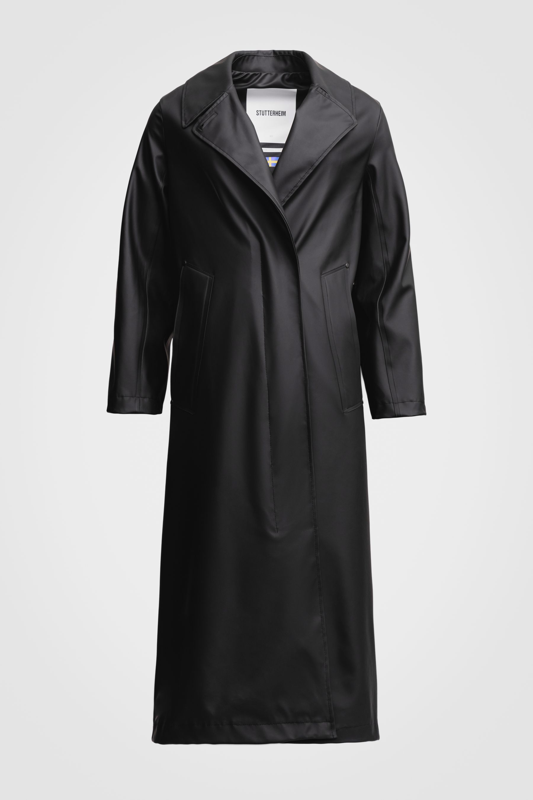 stutterheim mayfair trench coat black women jackets trench-coats