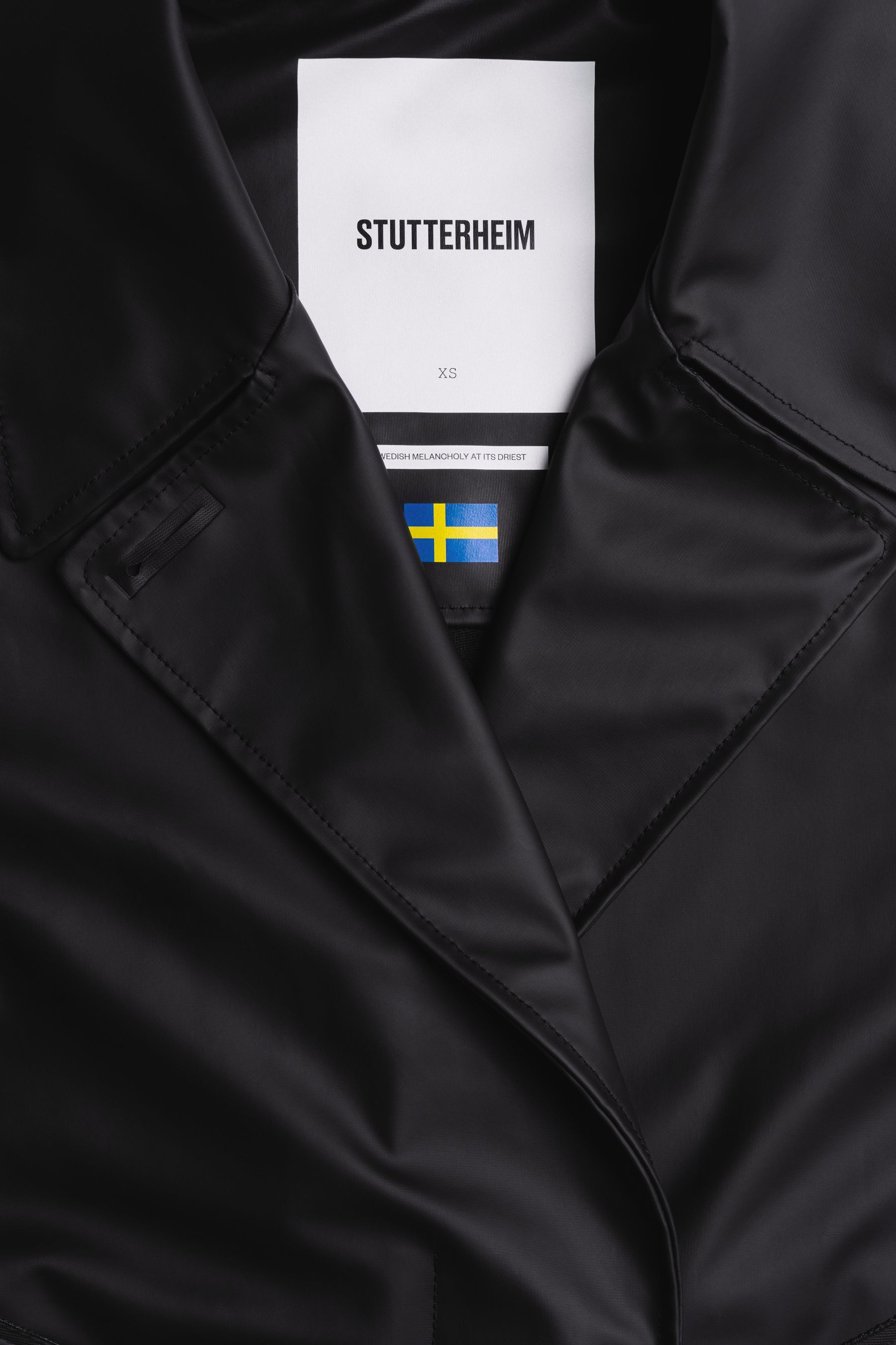 stutterheim mayfair trench coat black women jackets trench-coats