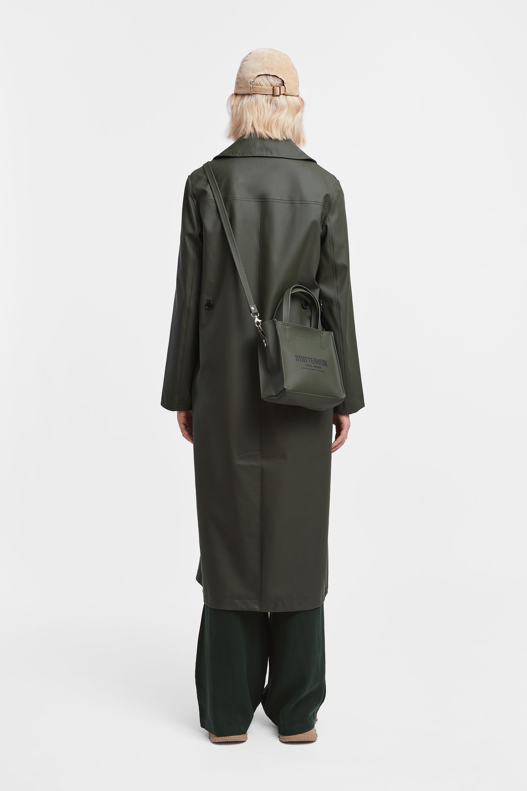 stutterheim mayfair trench coat green women jackets trench-coats