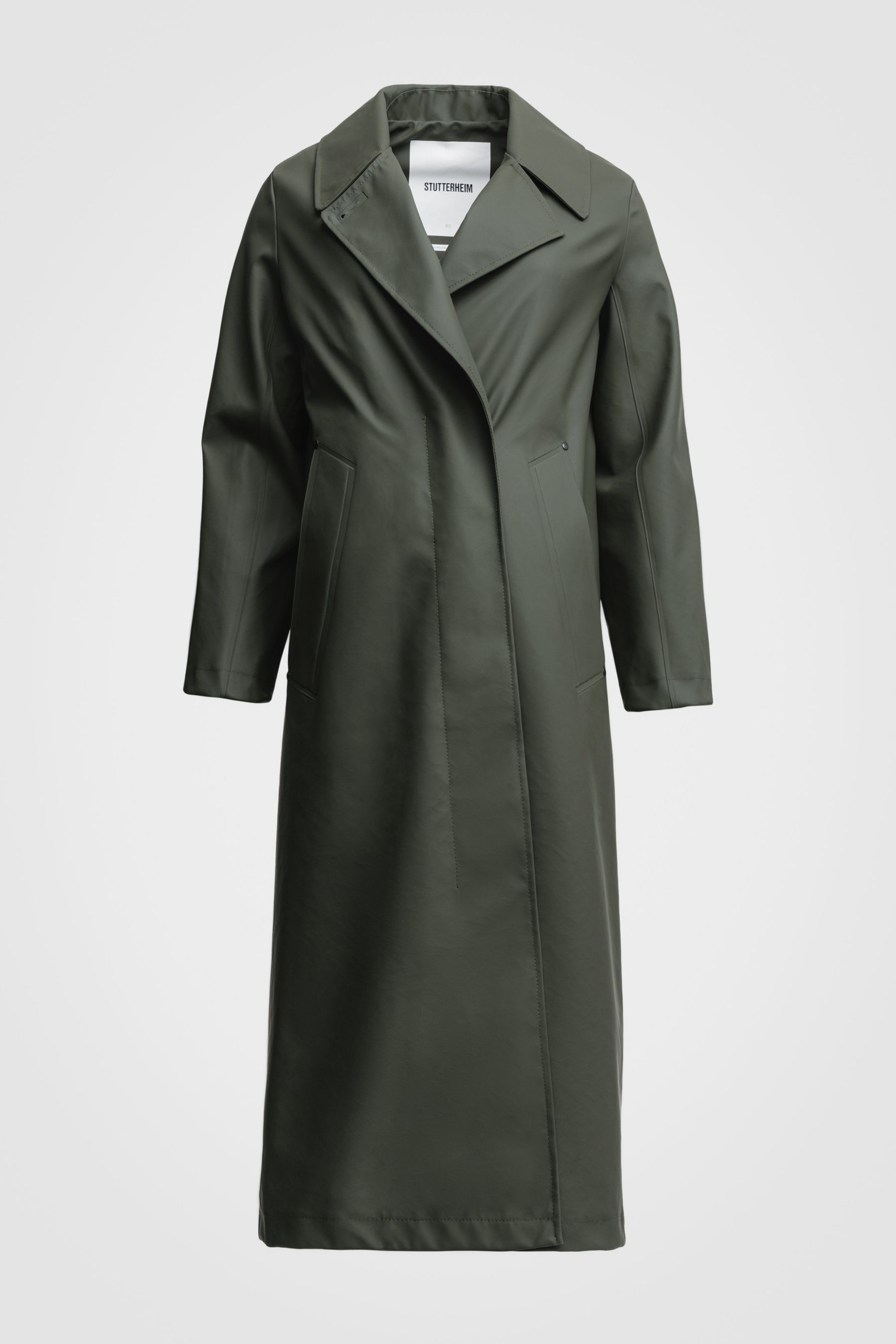 stutterheim mayfair trench coat green women jackets trench-coats