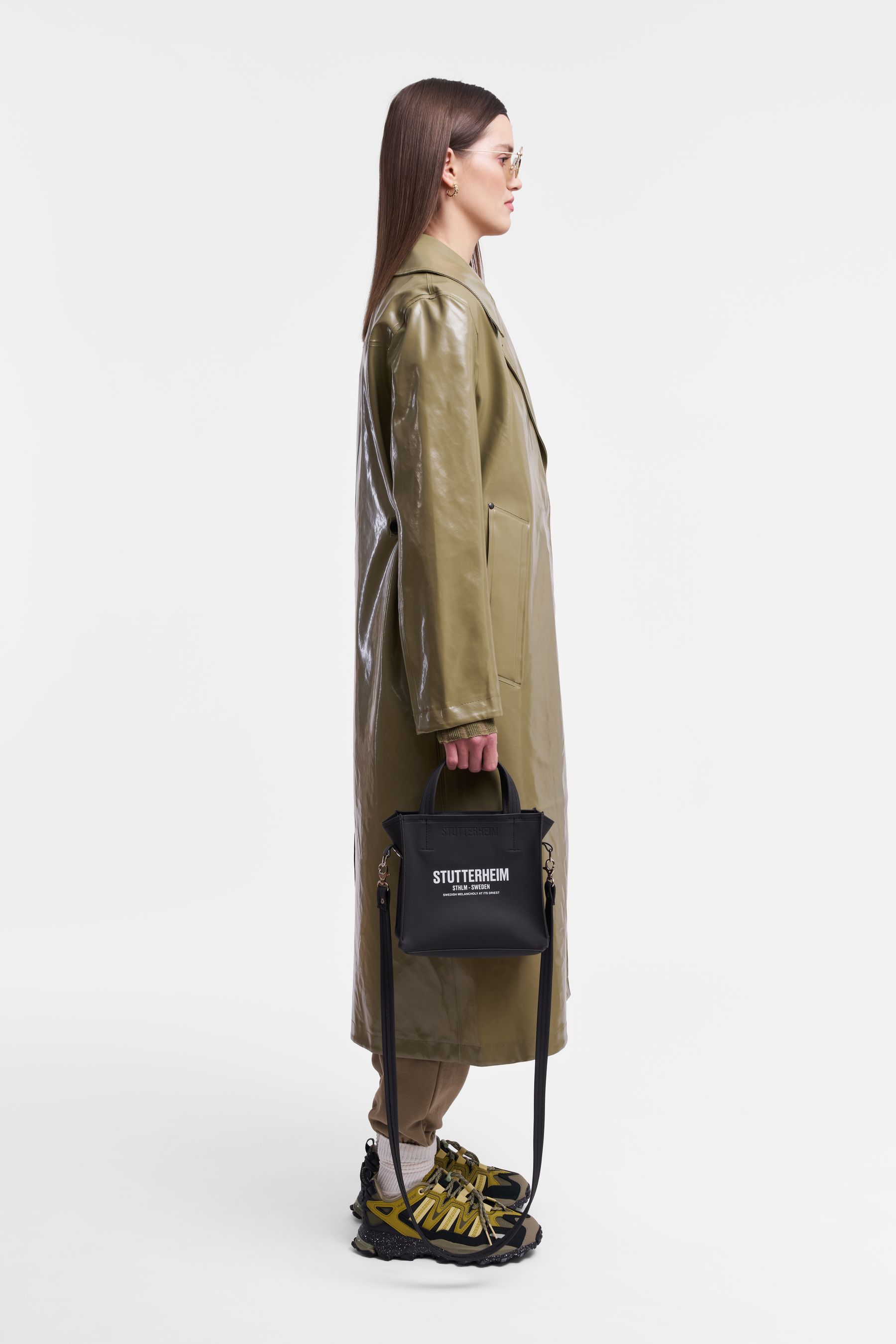 stutterheim mayfair opal trench coat aloe women jackets trench-coats