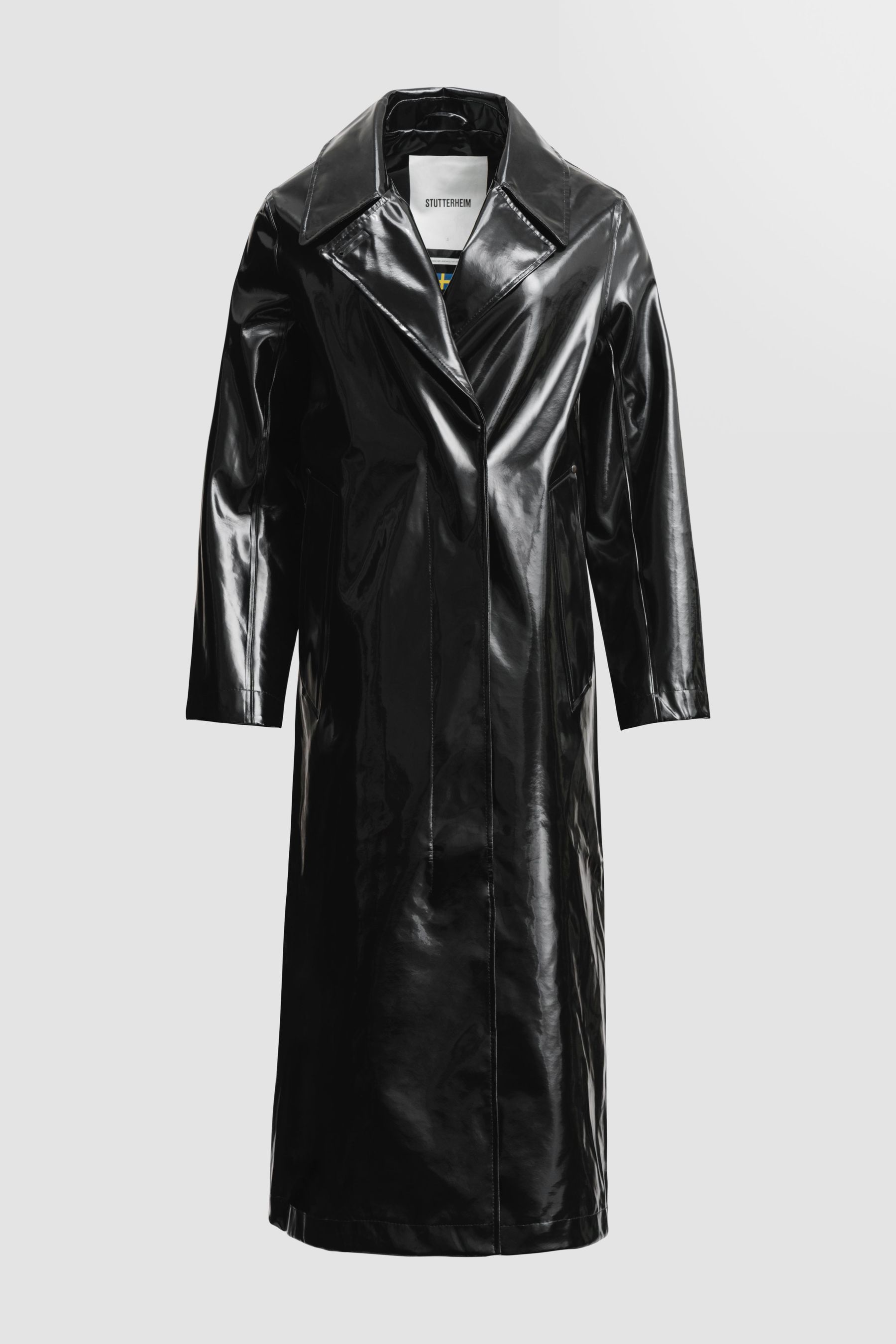 stutterheim mayfair opal trench coat black women jackets trench-coats
