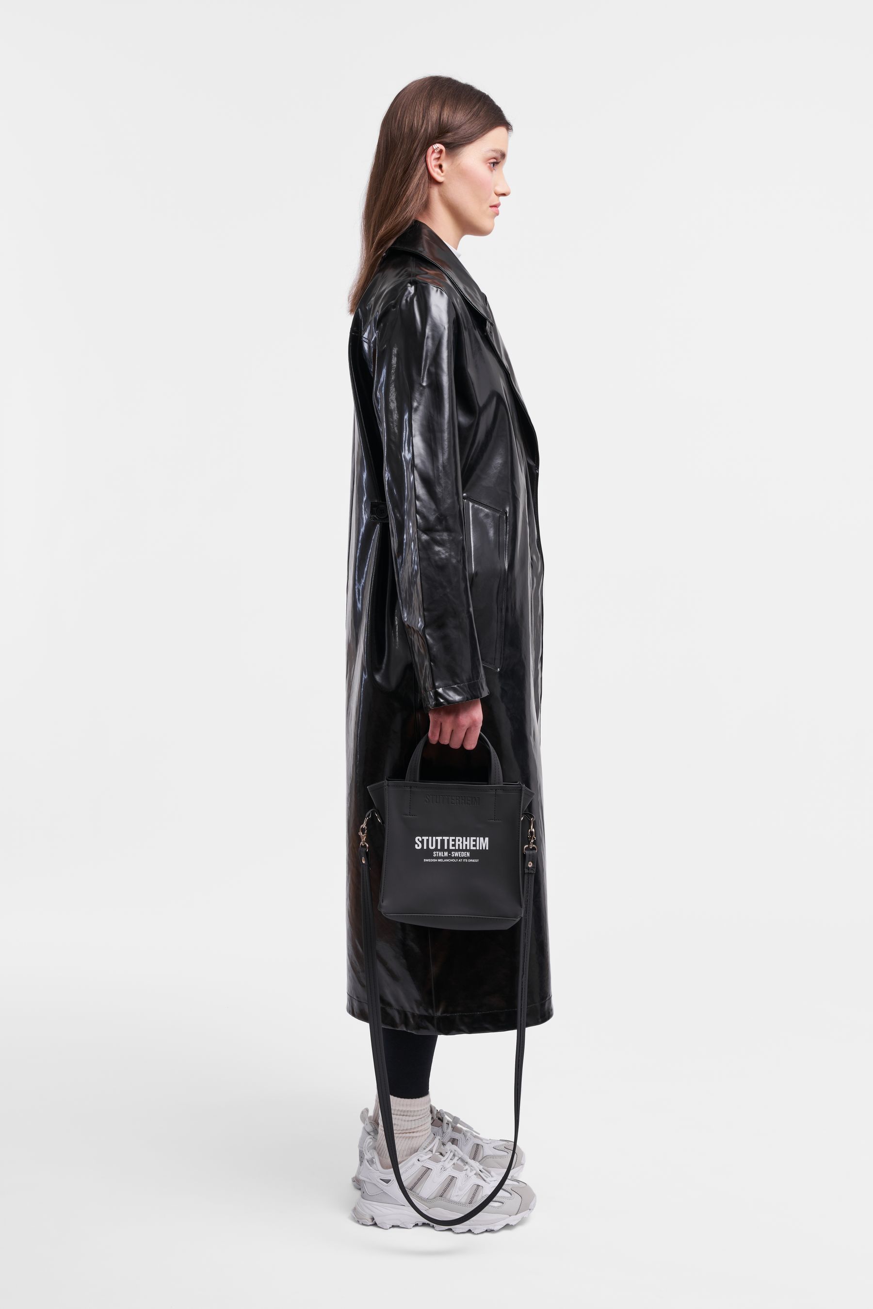 stutterheim mayfair opal trench coat black women jackets trench-coats