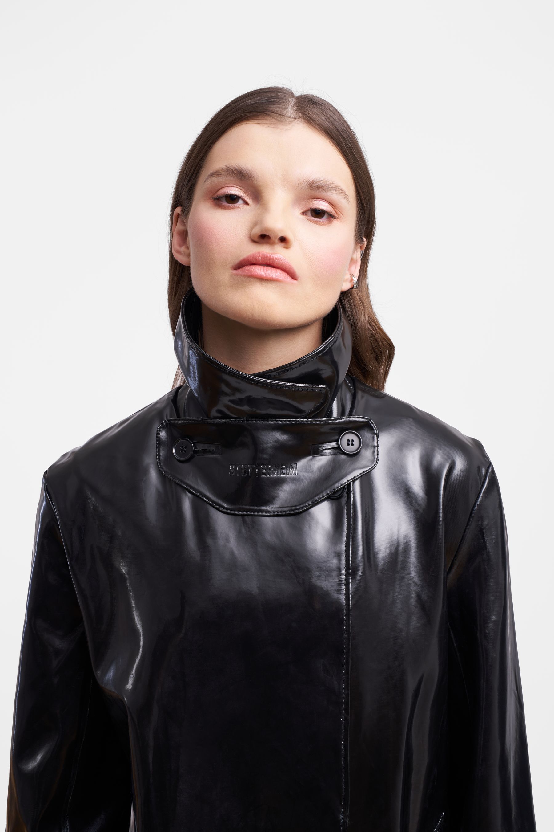 stutterheim mayfair opal trench coat black women jackets trench-coats