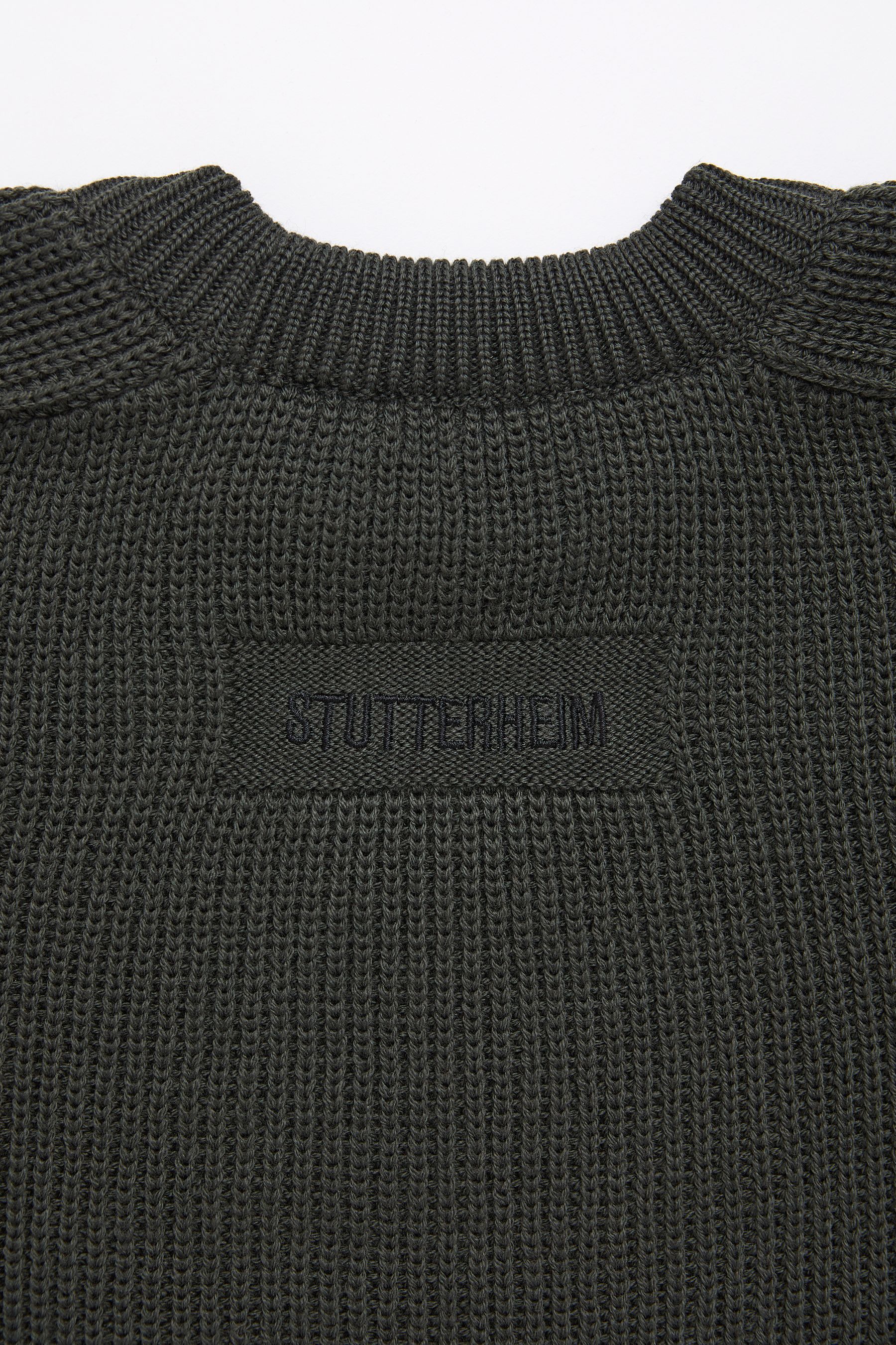 stutterheim original sweater green men knitwear