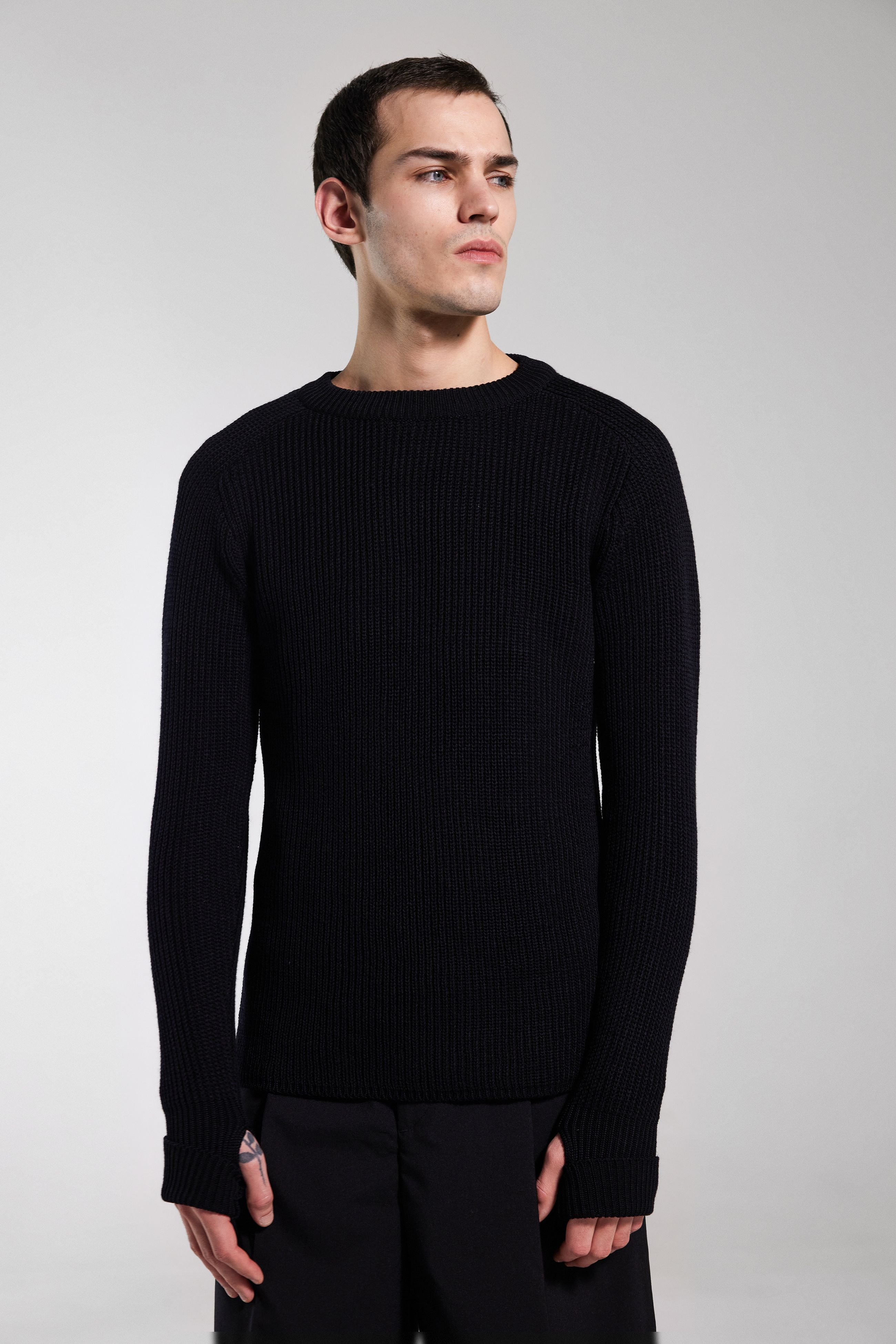 stutterheim original sweater black men knitwear