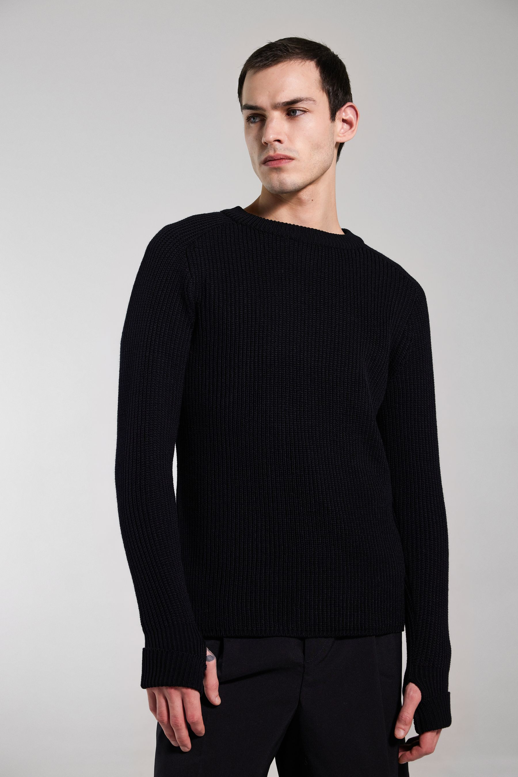 stutterheim original sweater black men knitwear