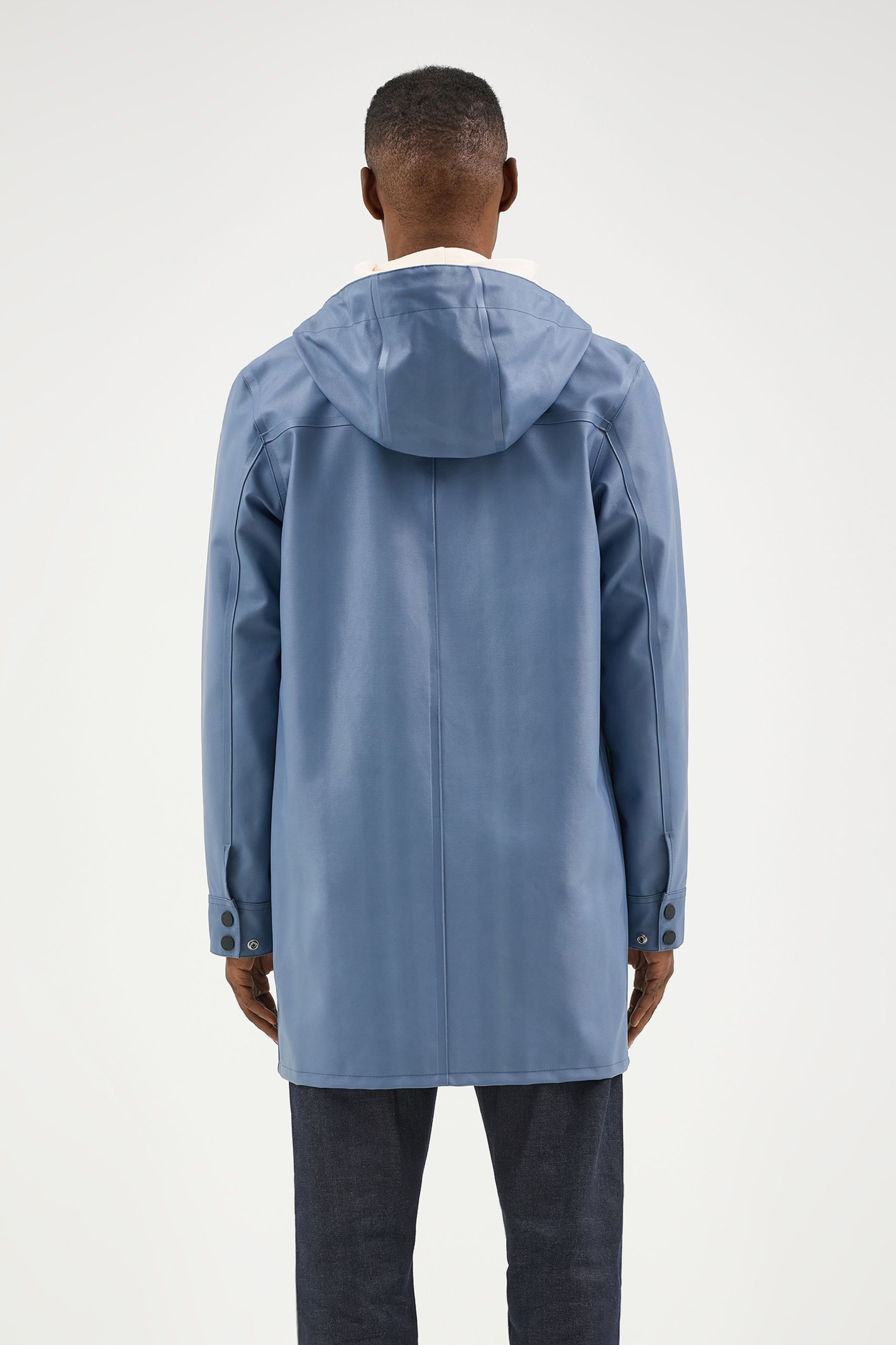 stutterheim men's lee® x chore coat ash blue men jackets raincoats