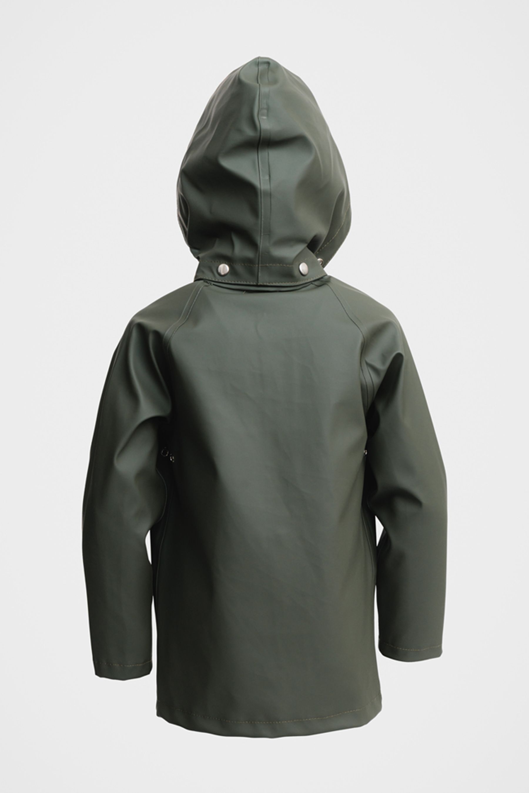 stutterheim mini kids raincoat green jackets