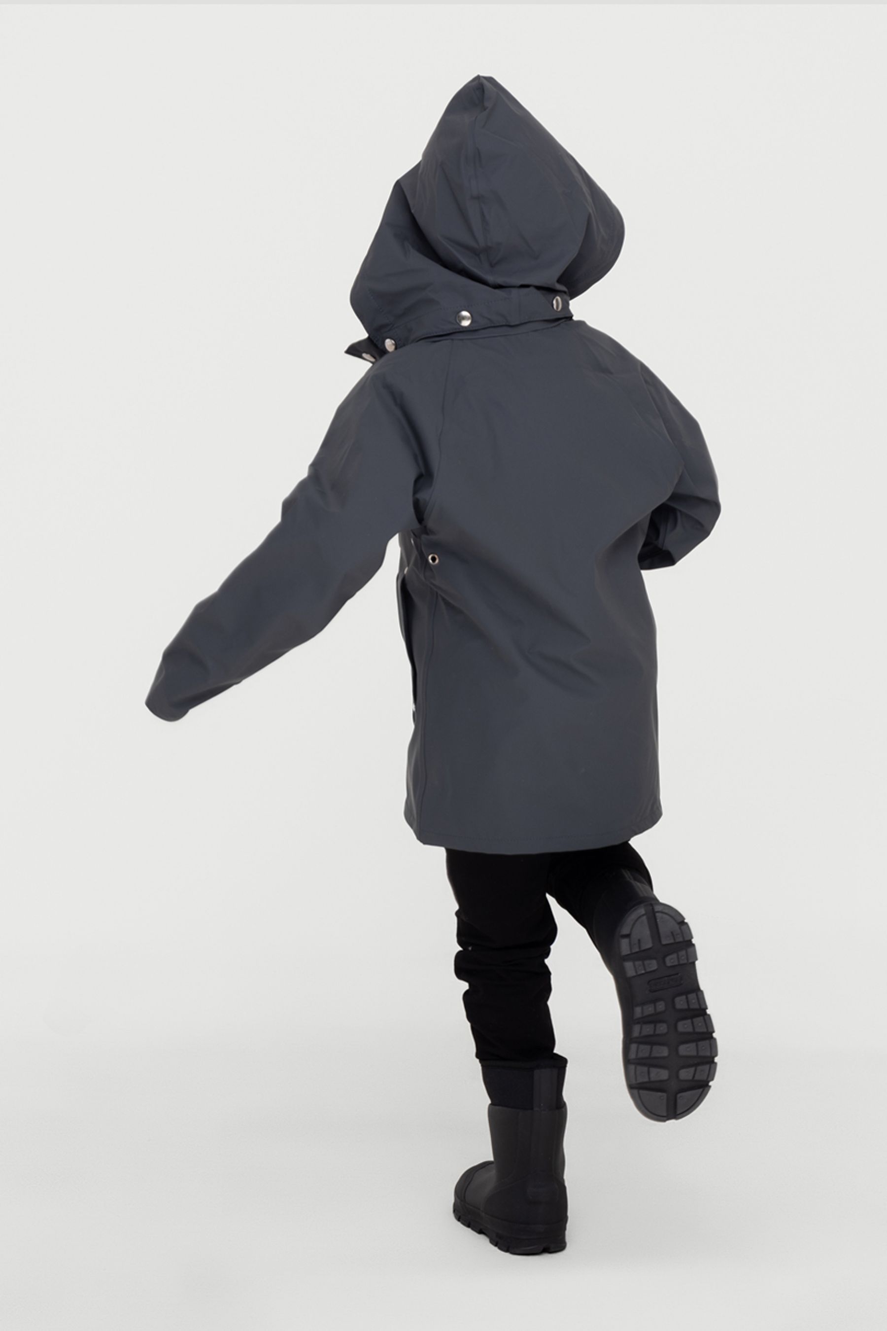 stutterheim mini lightweight kids raincoat charcoal jackets