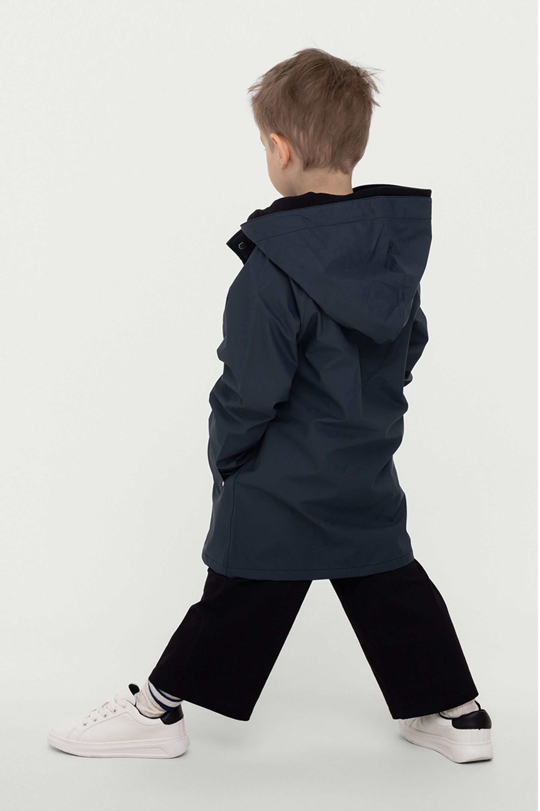 stutterheim mini lightweight kids raincoat navy jackets