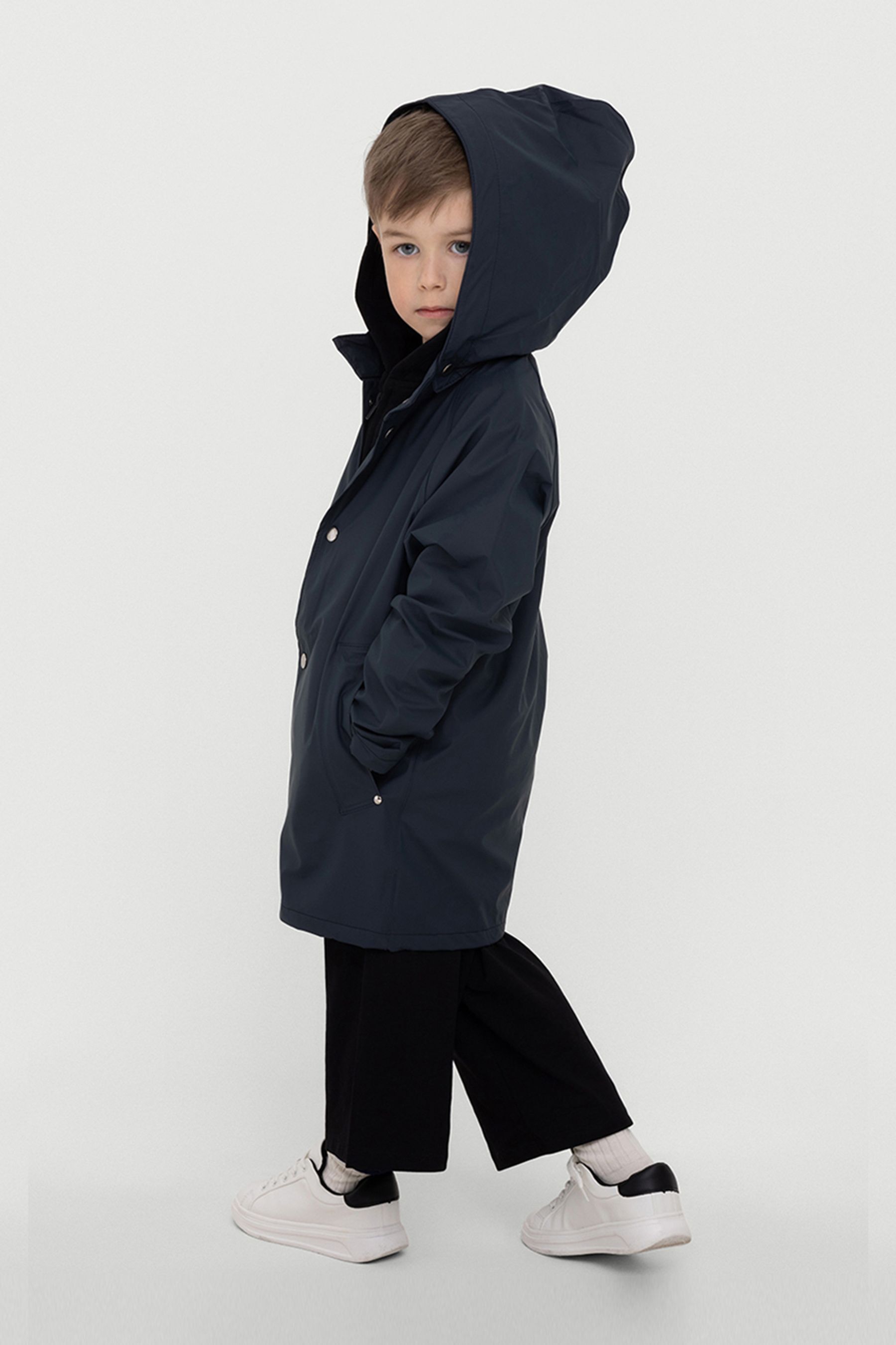 stutterheim mini lightweight kids raincoat navy jackets