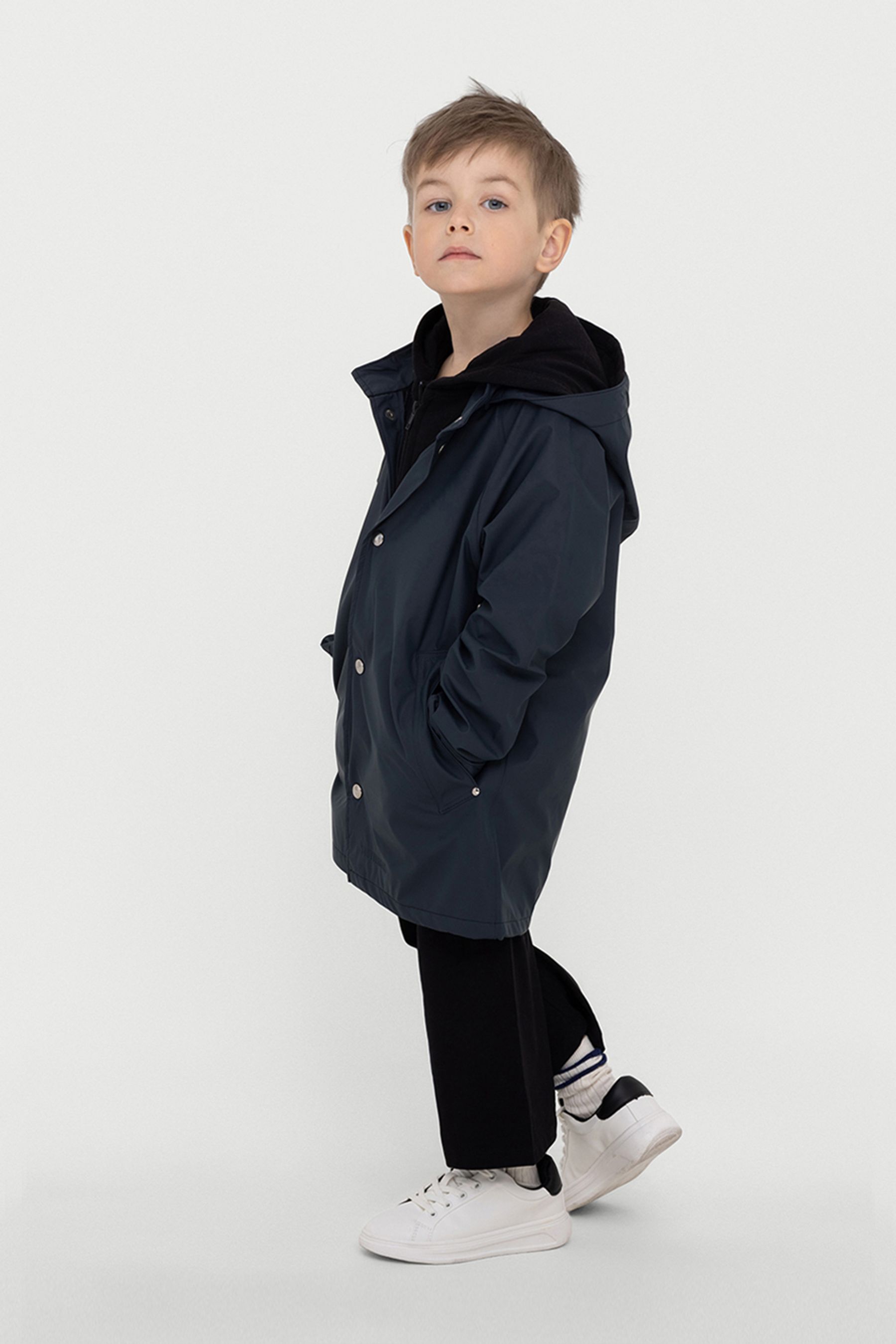 stutterheim mini lightweight kids raincoat navy jackets