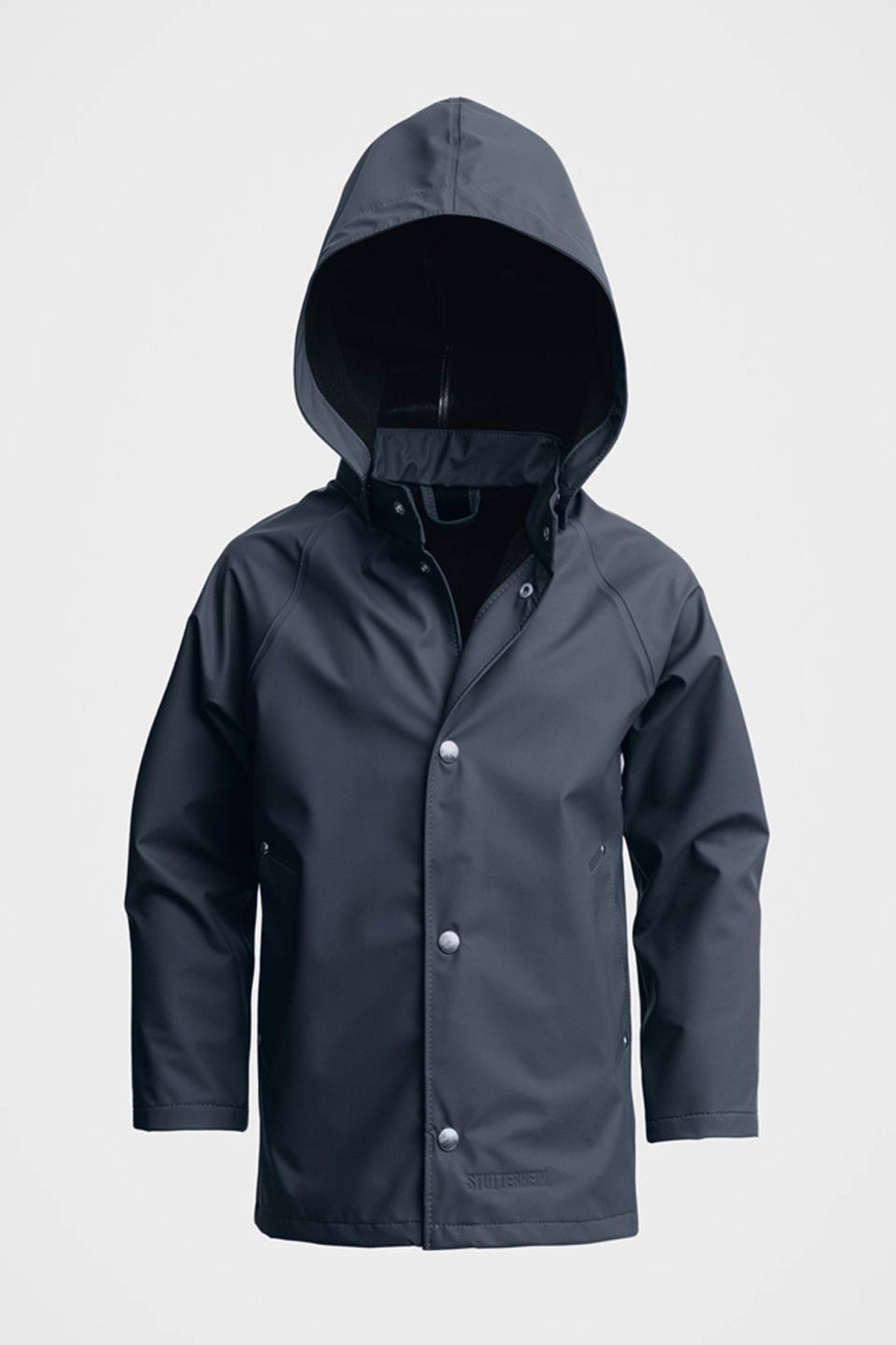 stutterheim mini lightweight kids raincoat navy jackets