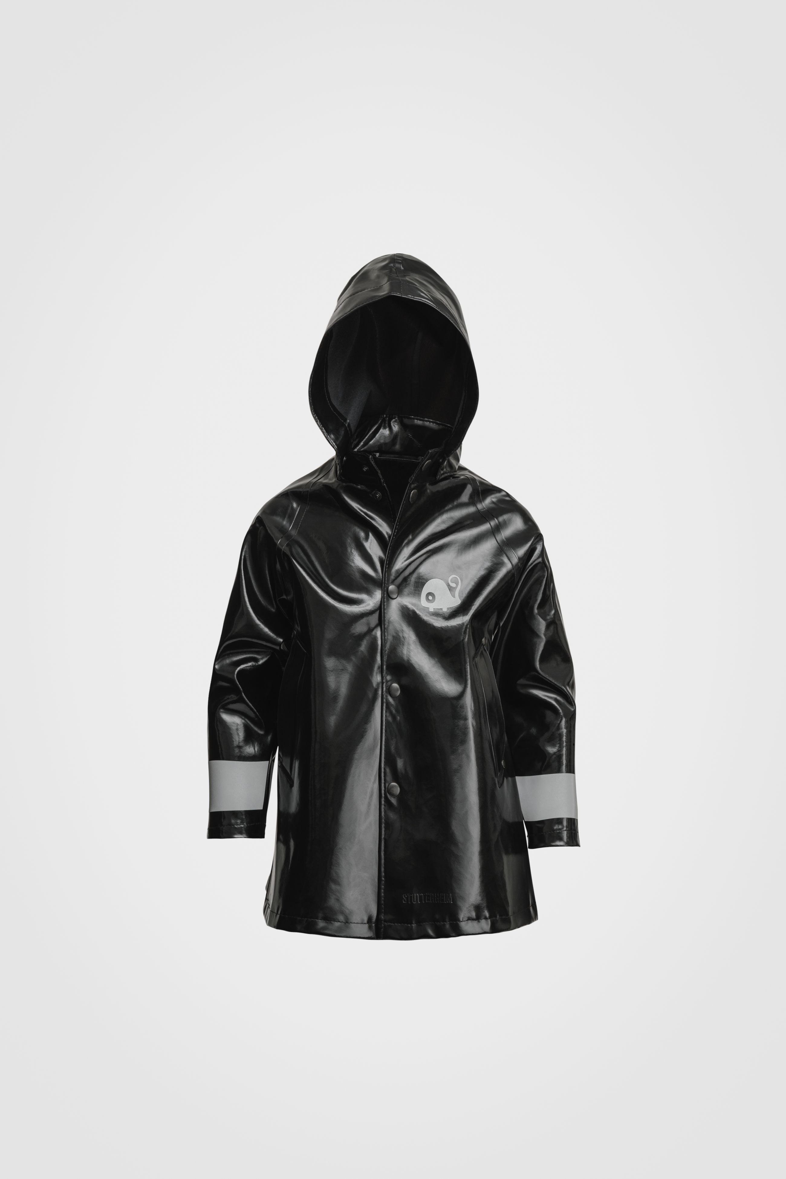 stutterheim mini opal kids raincoat black jackets