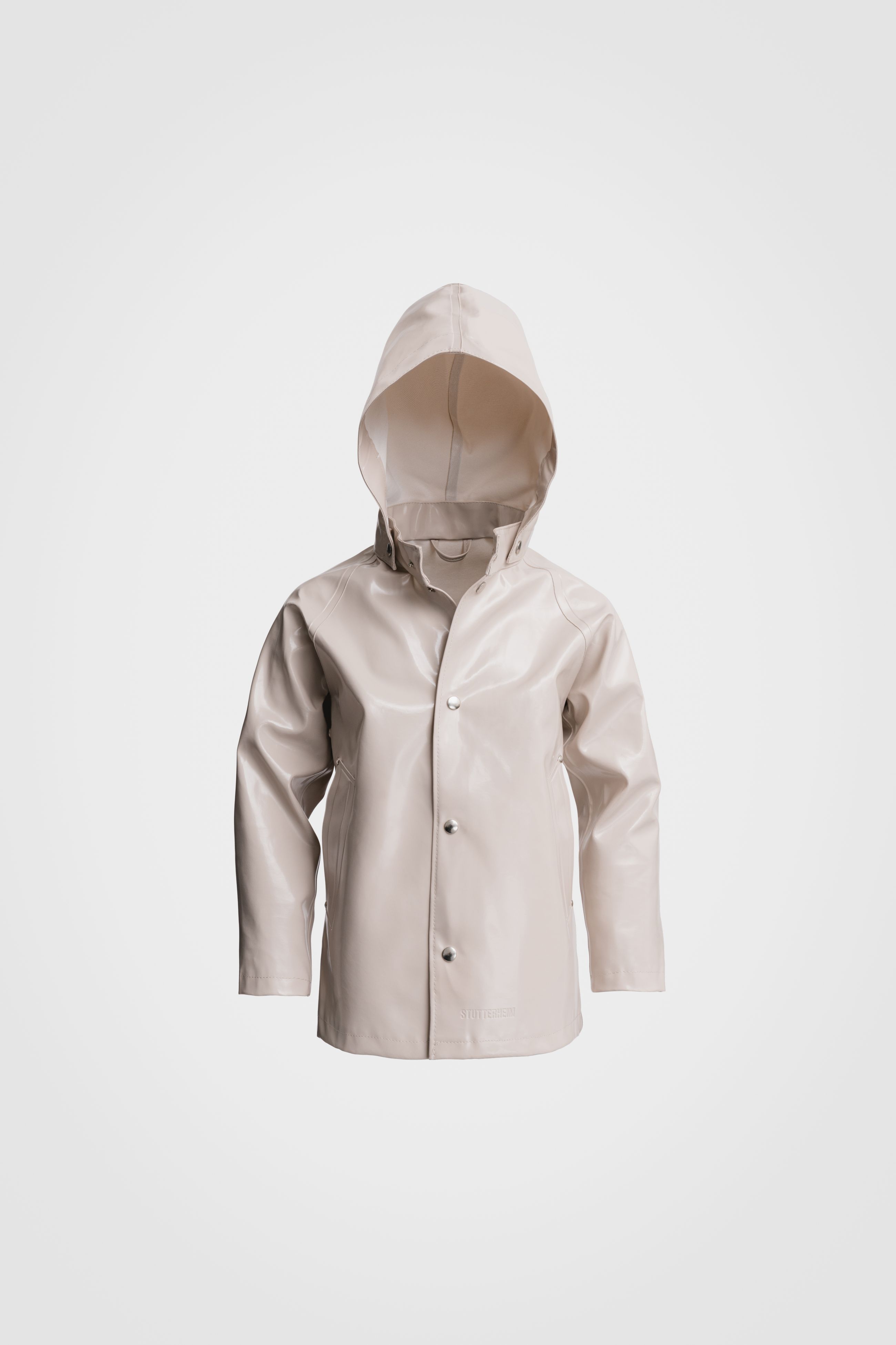 stutterheim mini opal kids raincoat light sand jackets