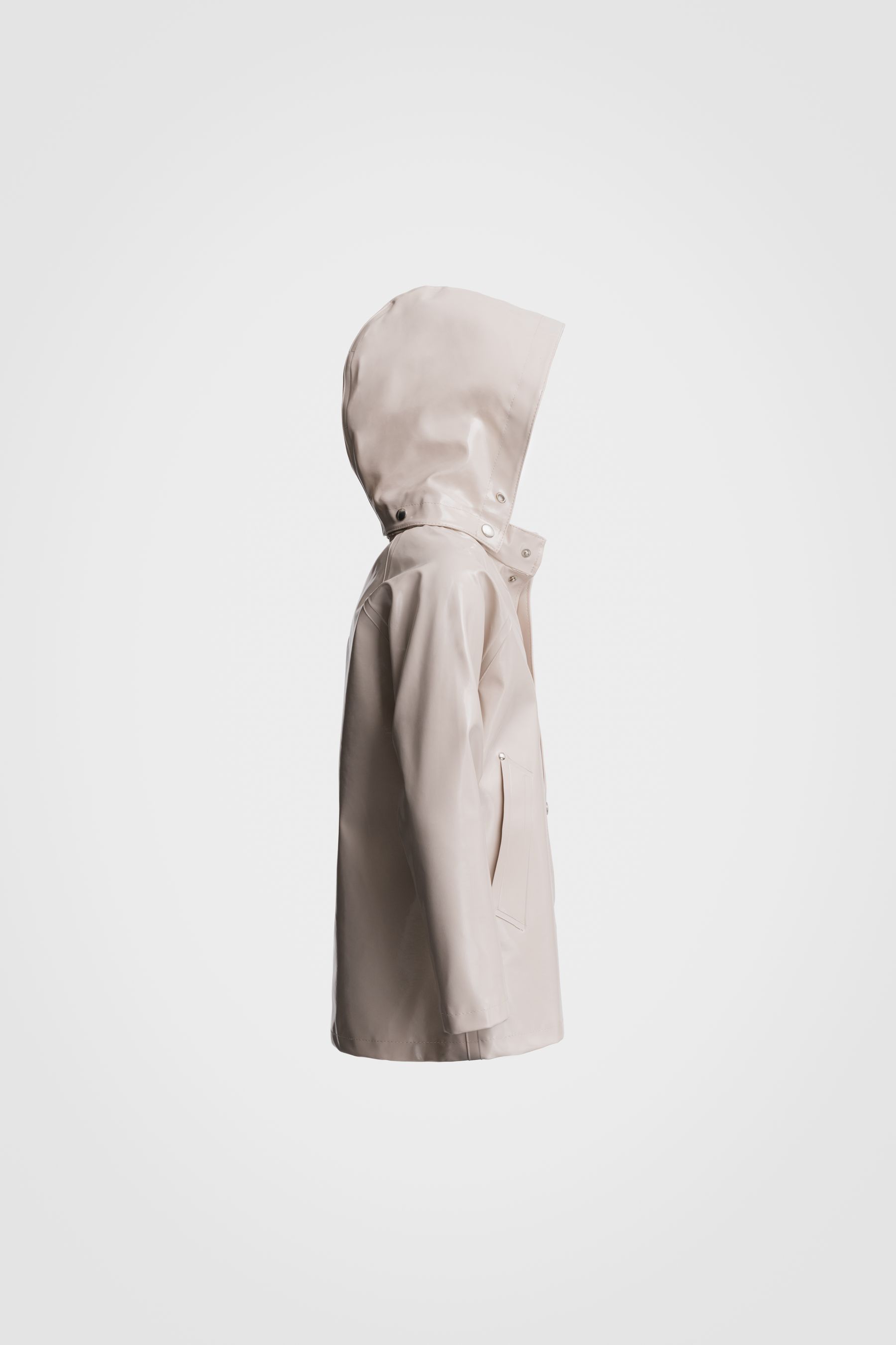 stutterheim mini opal kids raincoat light sand jackets