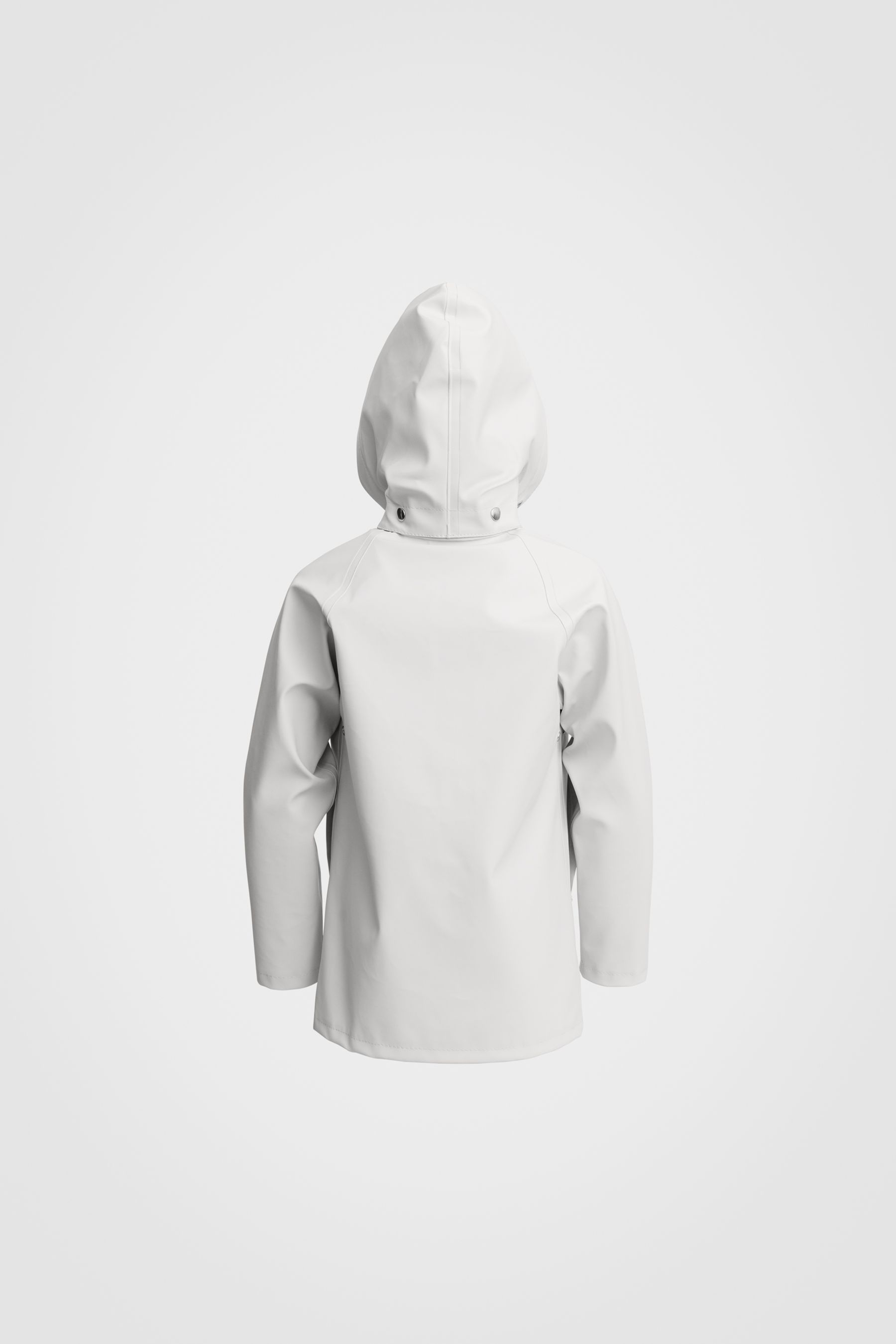 stutterheim mini kids raincoat white jackets