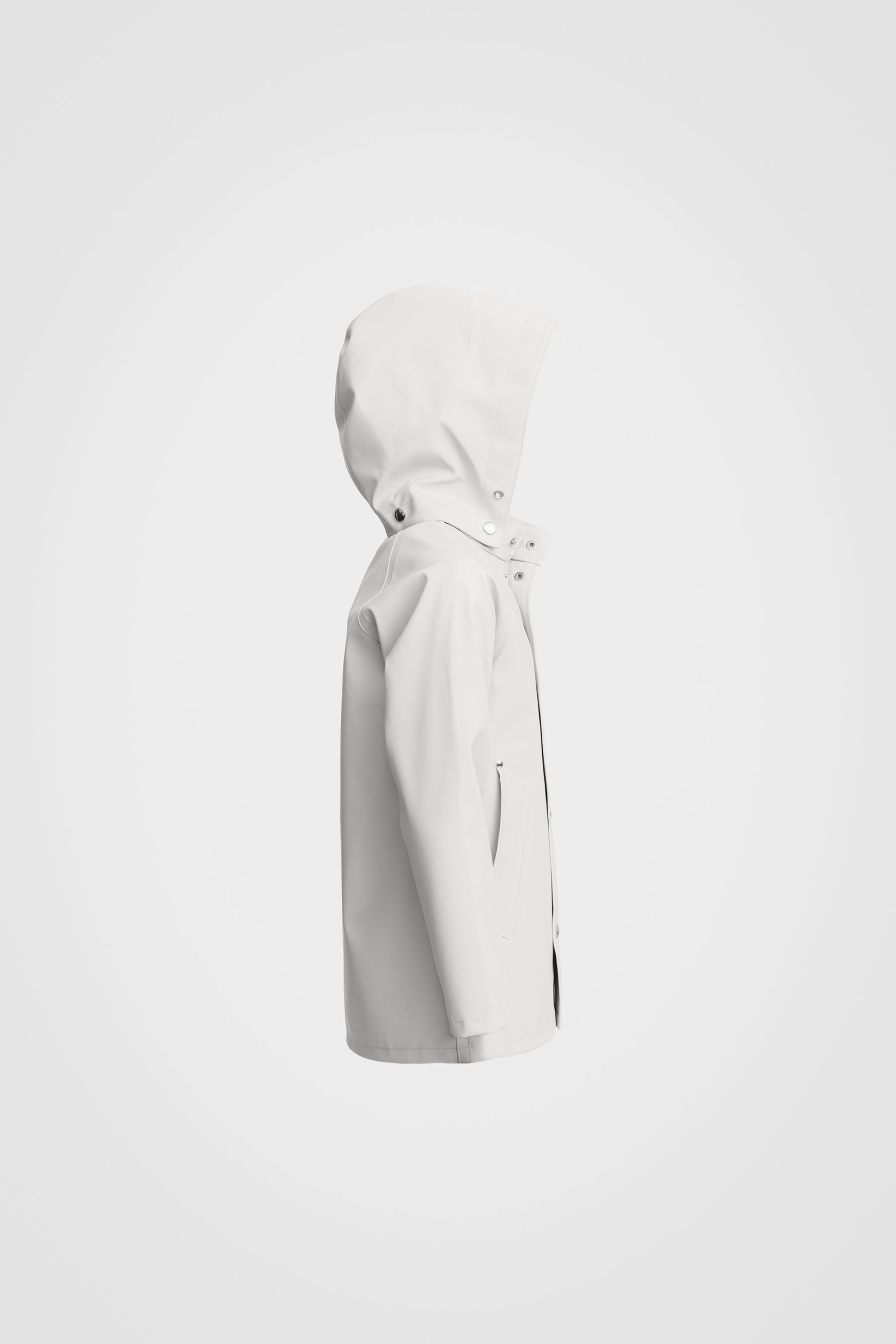 stutterheim mini kids raincoat white jackets