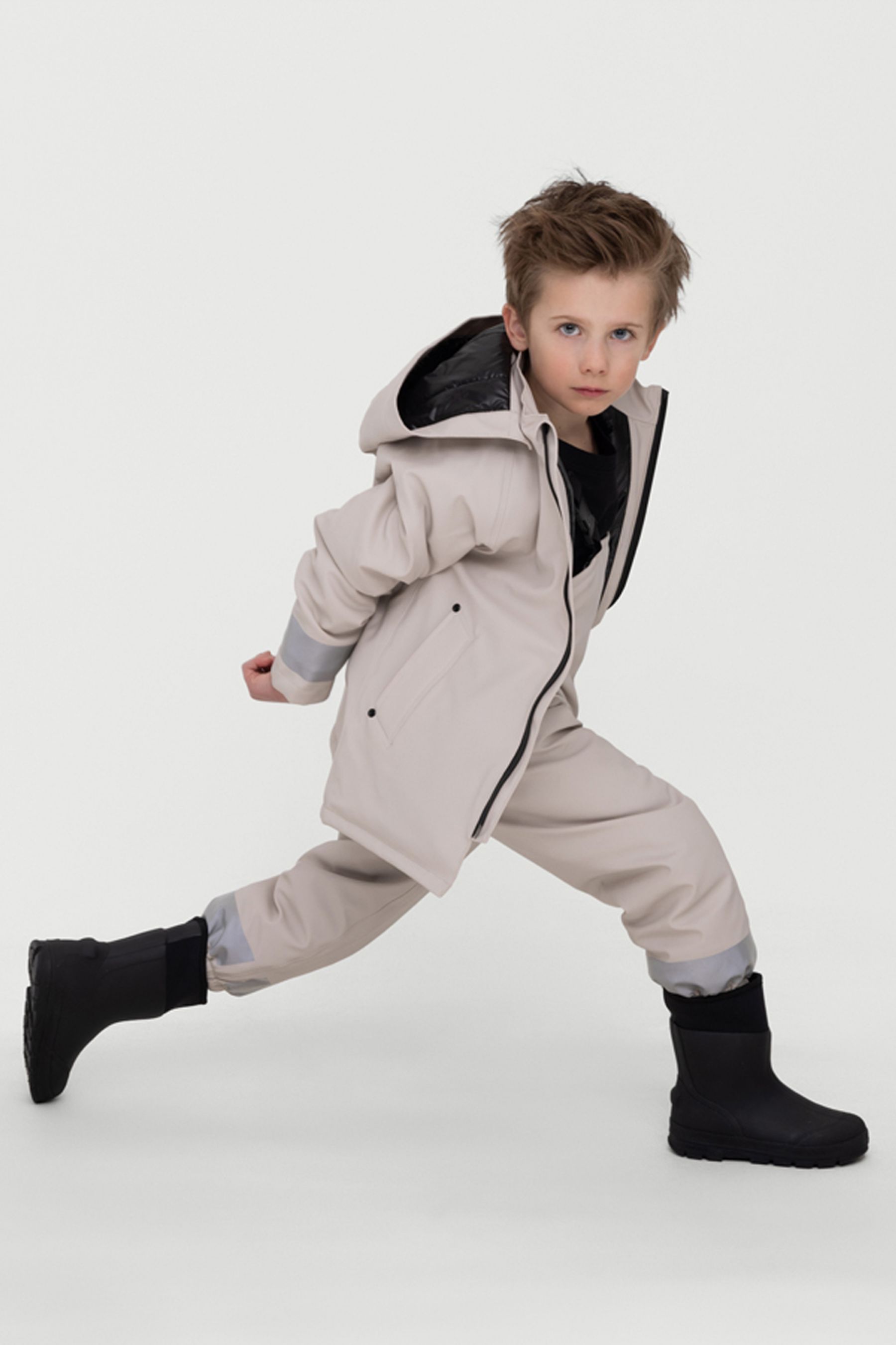 stutterheim mini winter kids raincoat light sand jackets