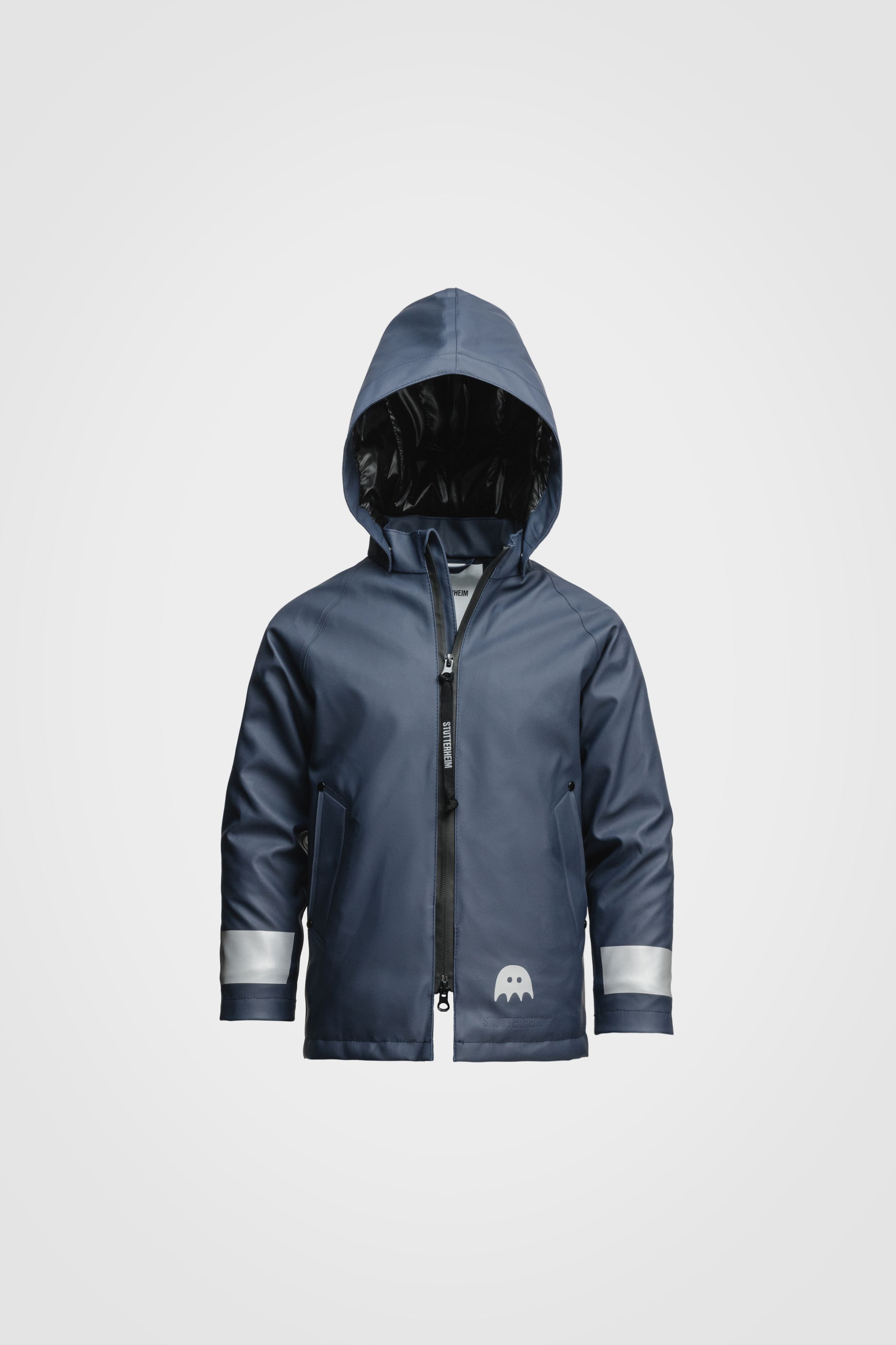 stutterheim mini winter kids raincoat navy jackets